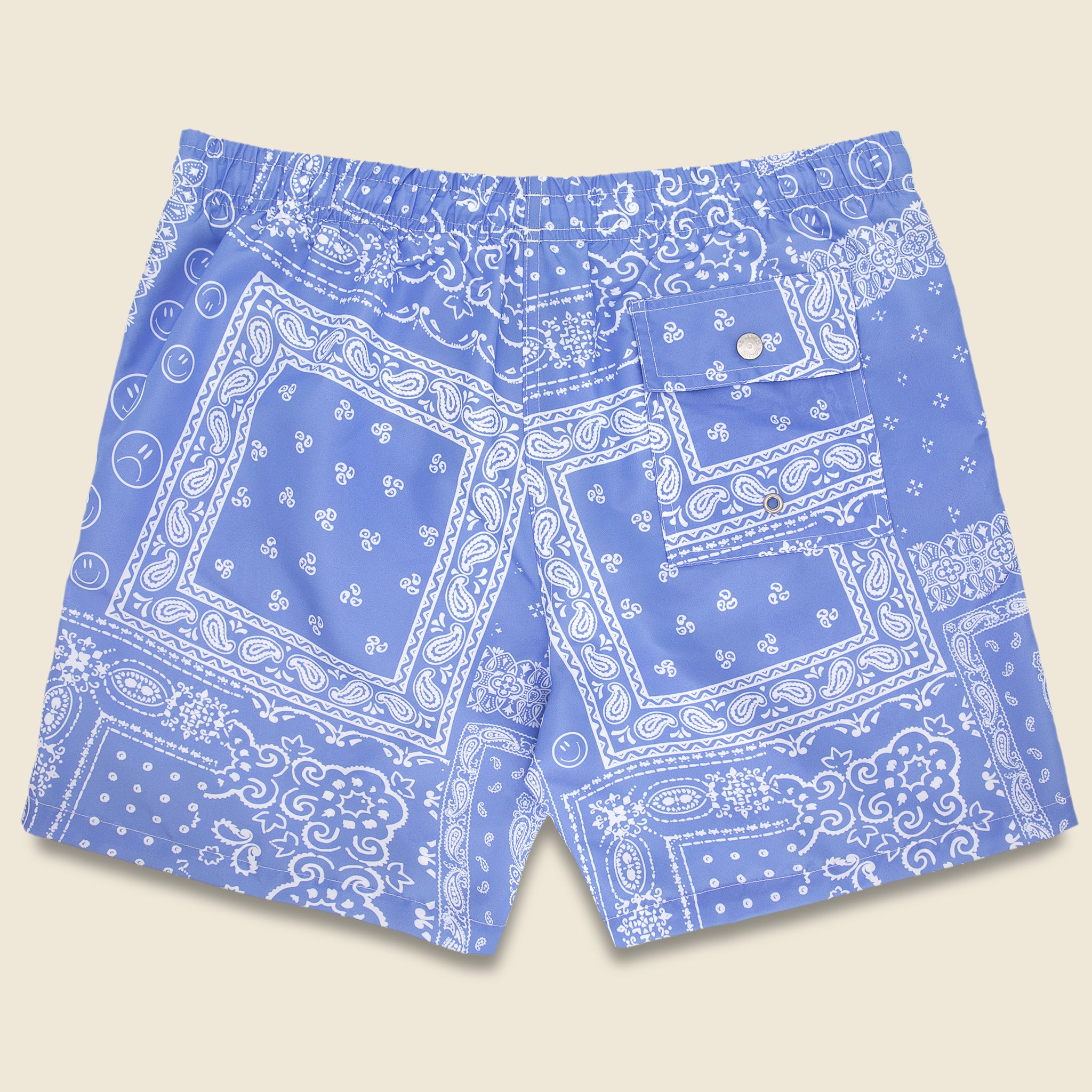 Bather, Bandana Swim Trunk - Periwinkle