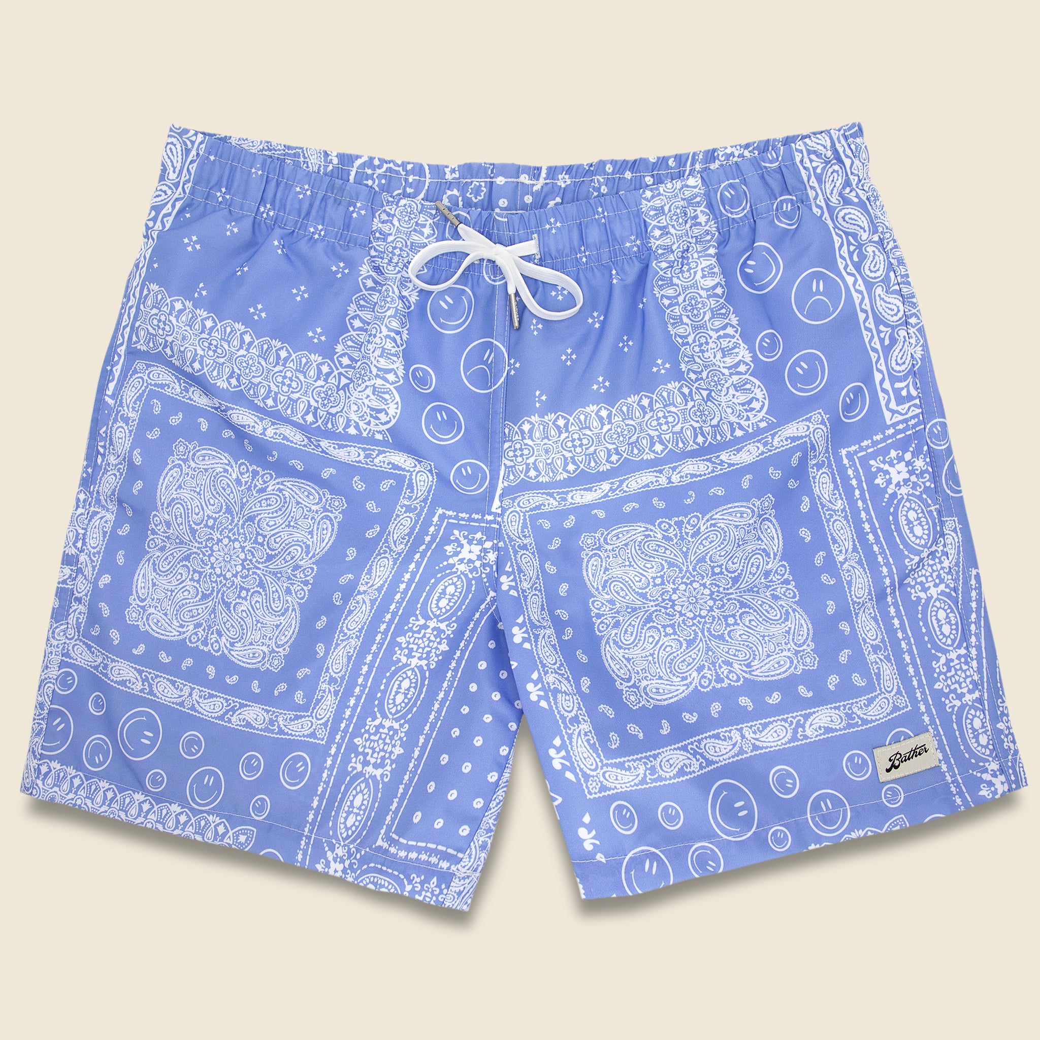 Bather, Bandana Swim Trunk - Periwinkle