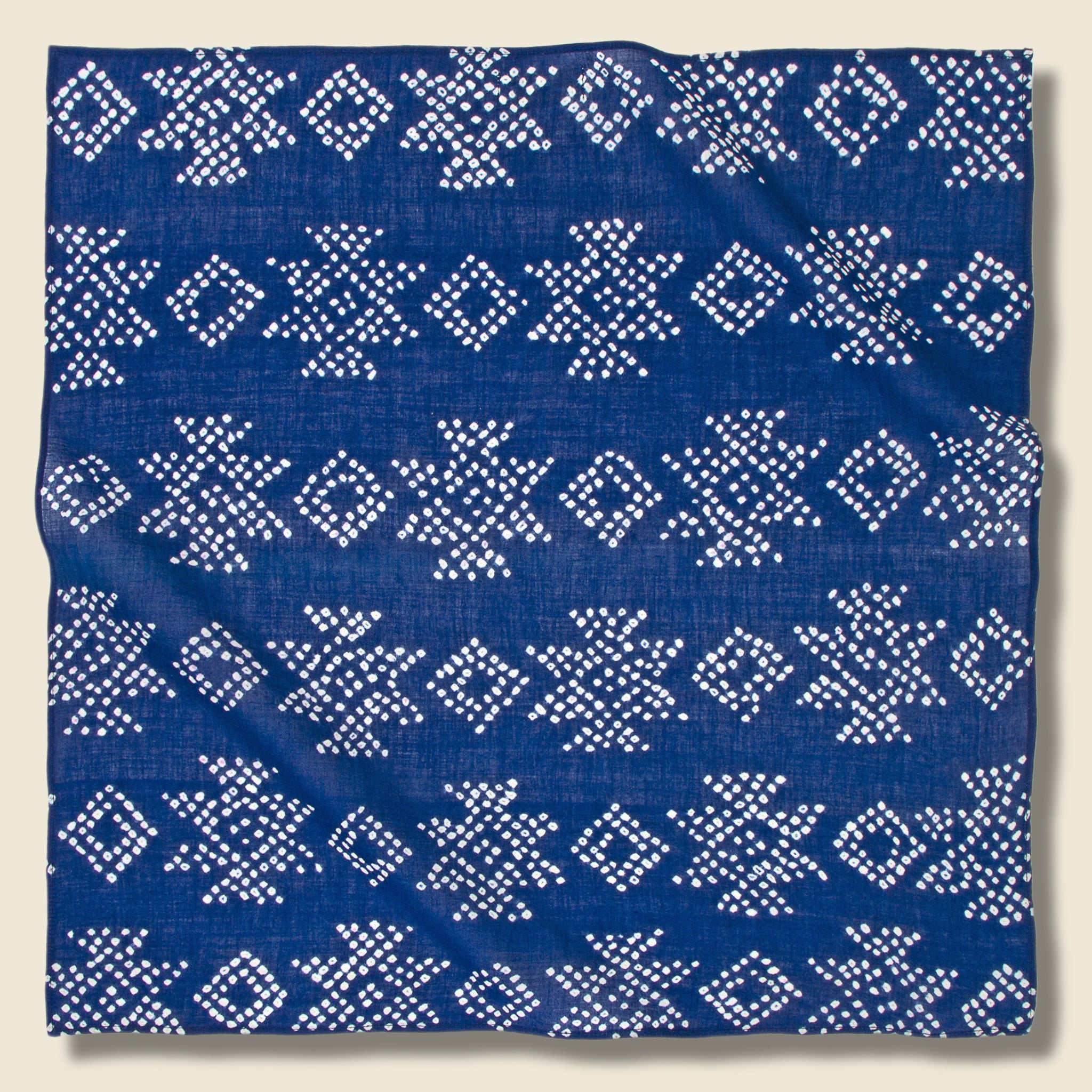 Kardo, Bandhani Bandana  - Indigo Geo Dot