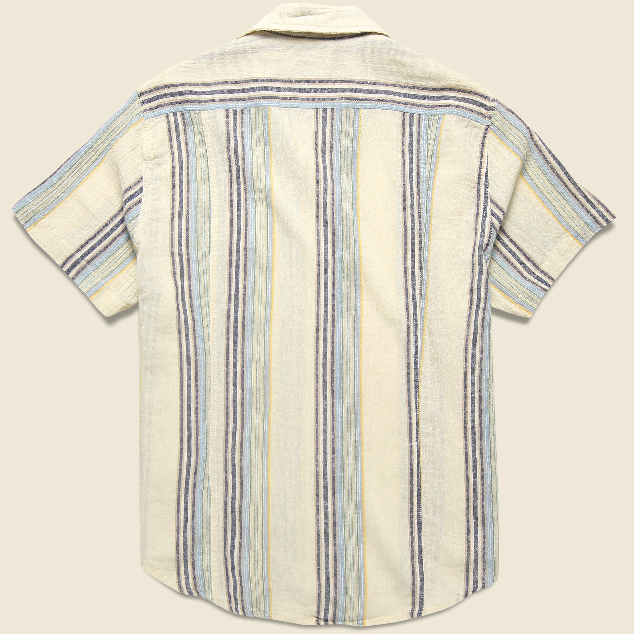 Corridor, Beachside Stripe Shirt - Blue Multi/Cream