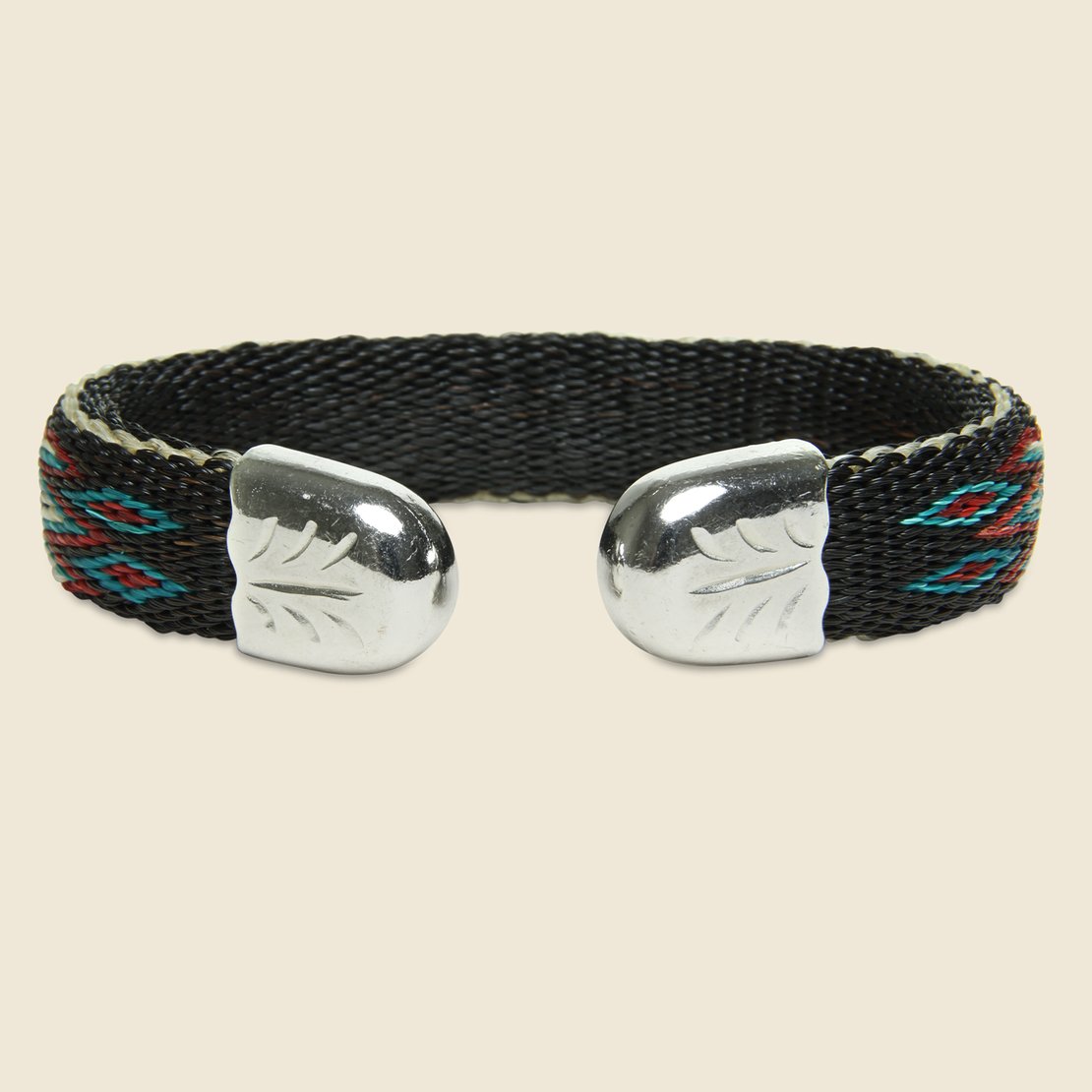 Chamula, Bendable Horsehair Bracelet - Black/Multi