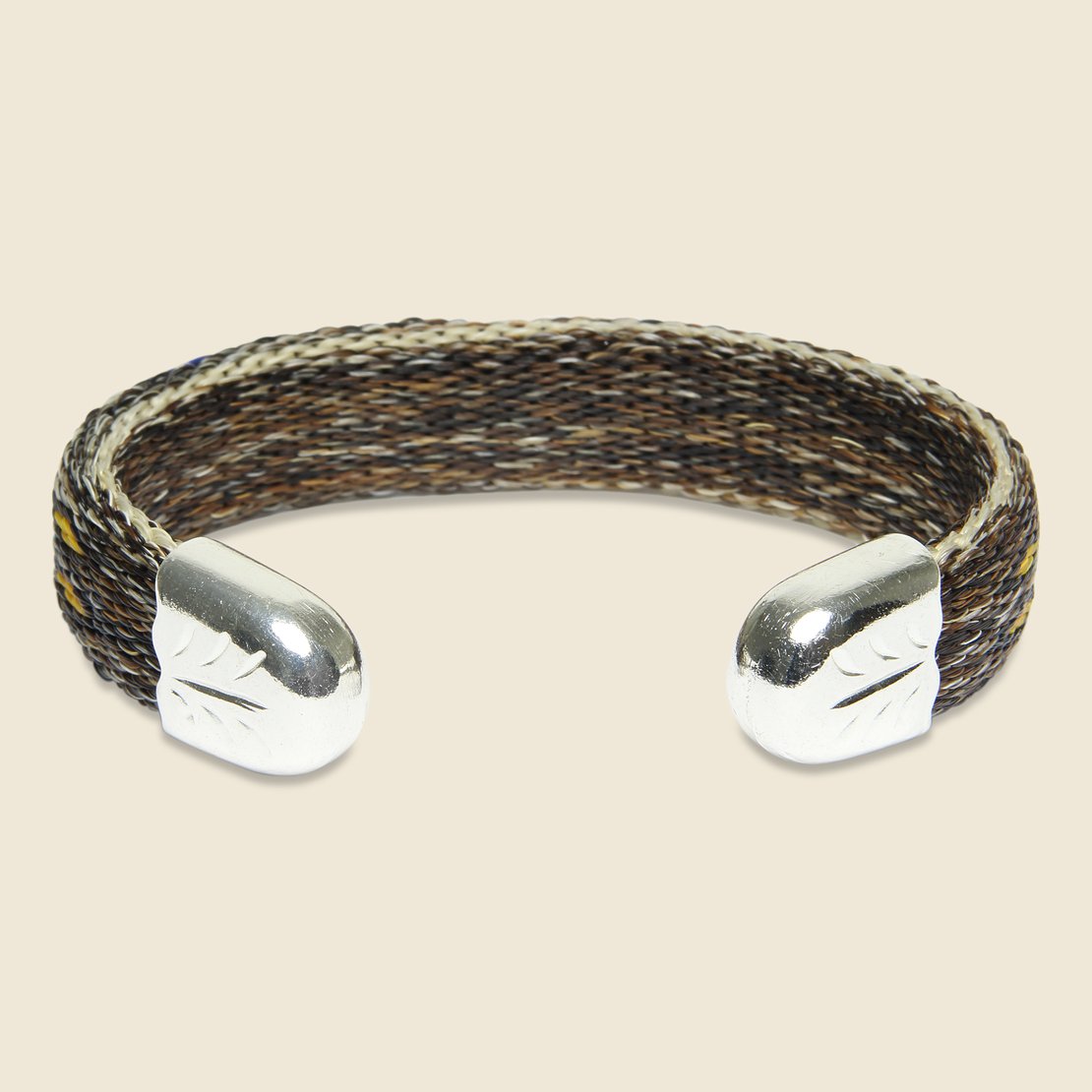 Chamula, Bendable Horsehair Bracelet - Brown/Multi