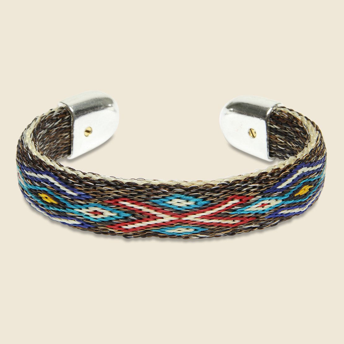 Chamula, Bendable Horsehair Bracelet - Brown/Multi