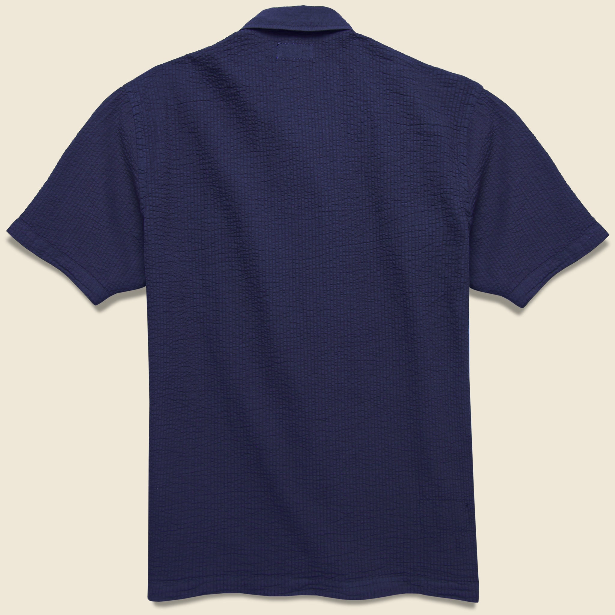 Universal Works, Bengal Seersucker Road Shirt - Navy