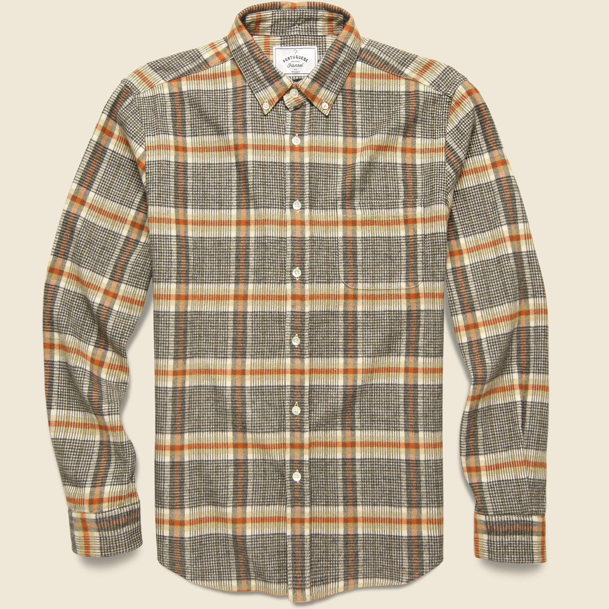 Portuguese Flannel, Bibliotec Shirt - Grey/Brick