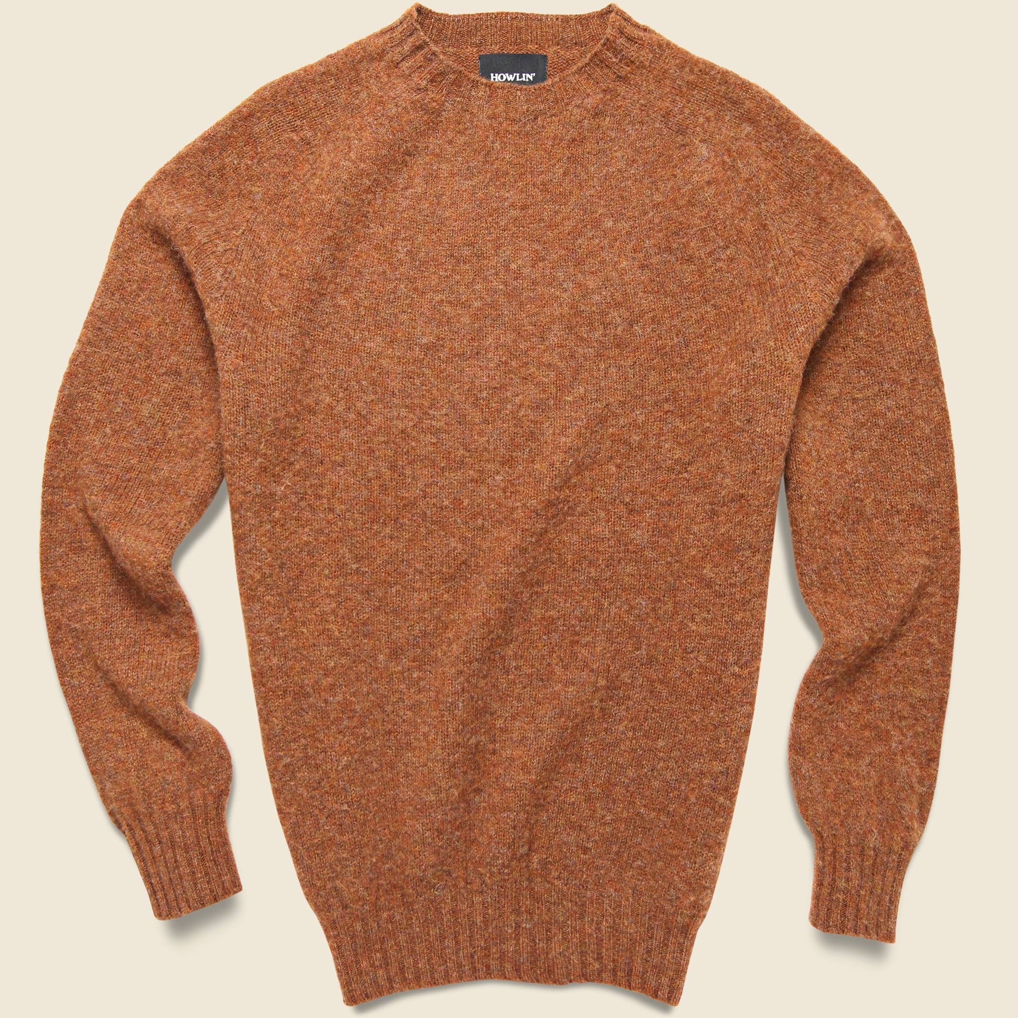 Howlin, Birth Of The Cool Solid Crew Sweater - Distant Earth (Rust)