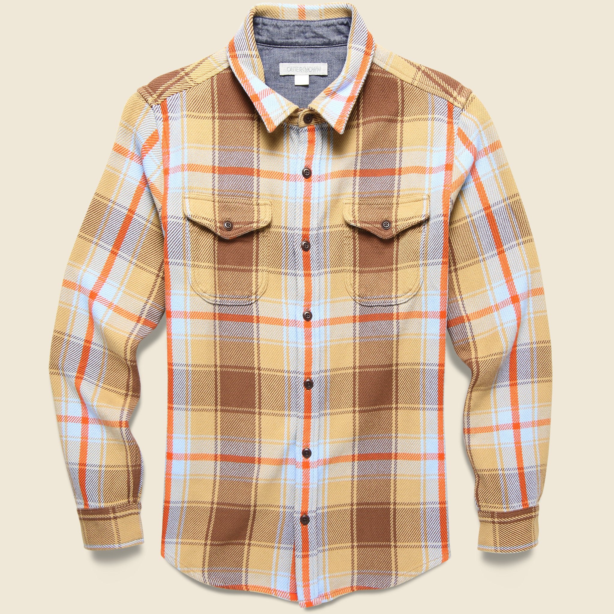 Outerknown, Blanket Shirt - Sandy Hunter Plaid