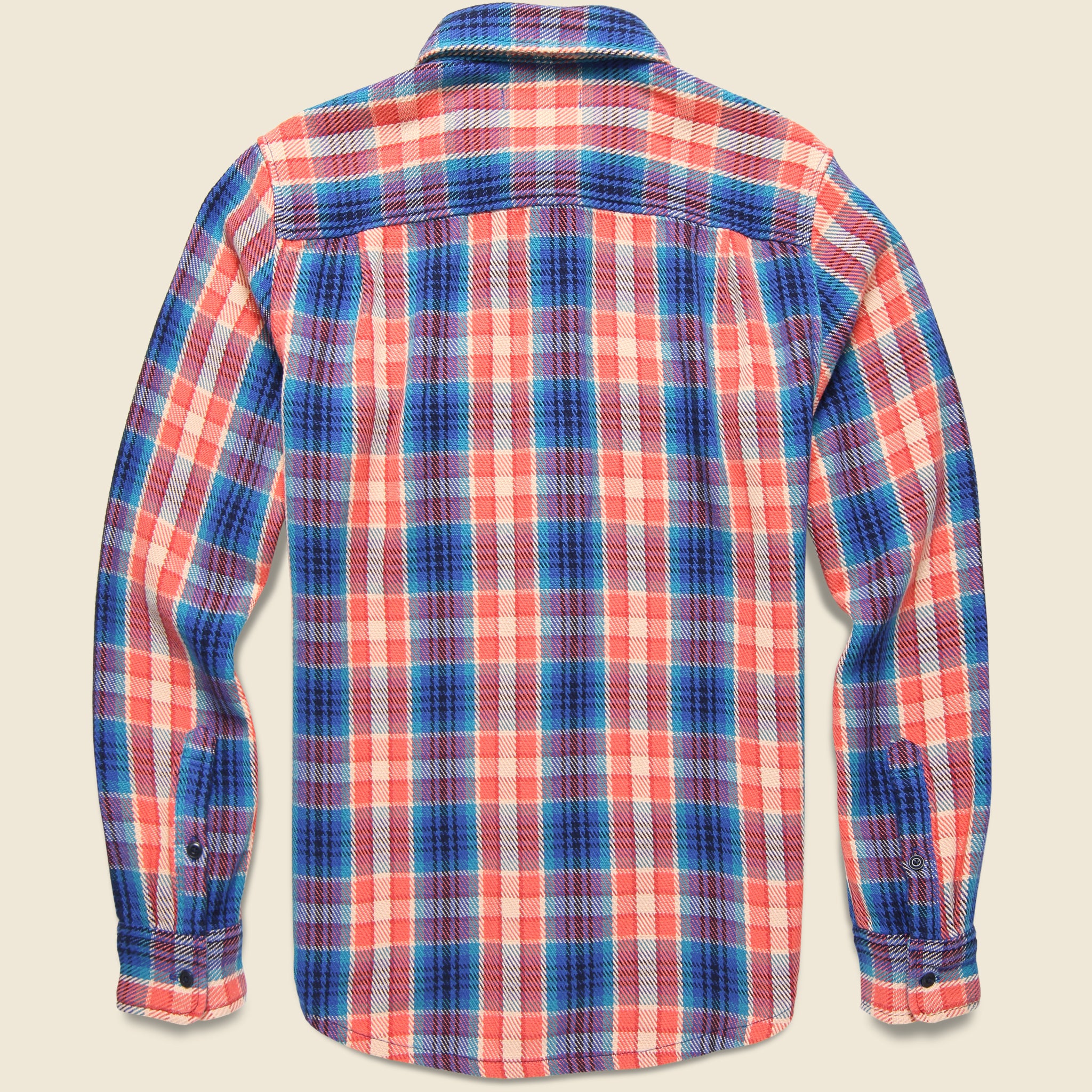 Outerknown, Blanket Shirt - Watermelon Feliz Plaid