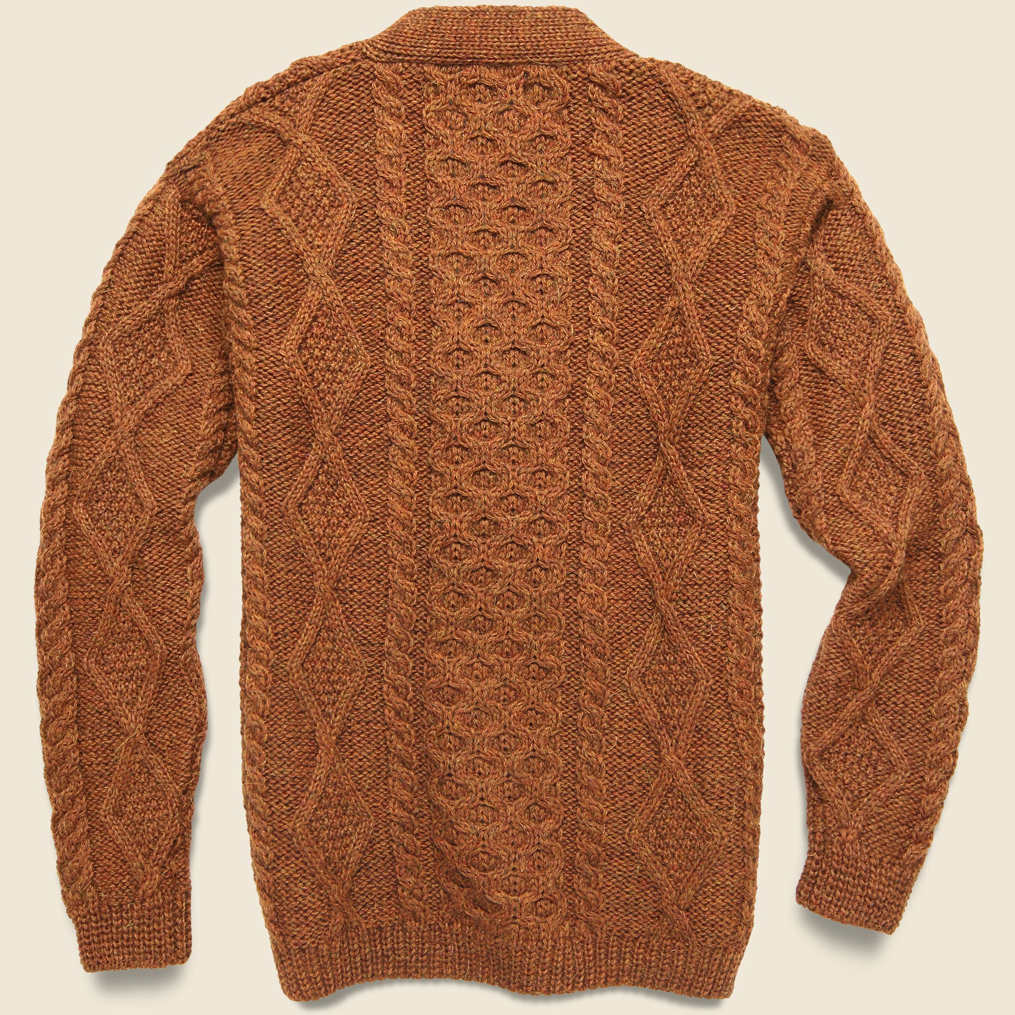 Howlin, Blind Flowers Aran Cardigan - Cinnamon