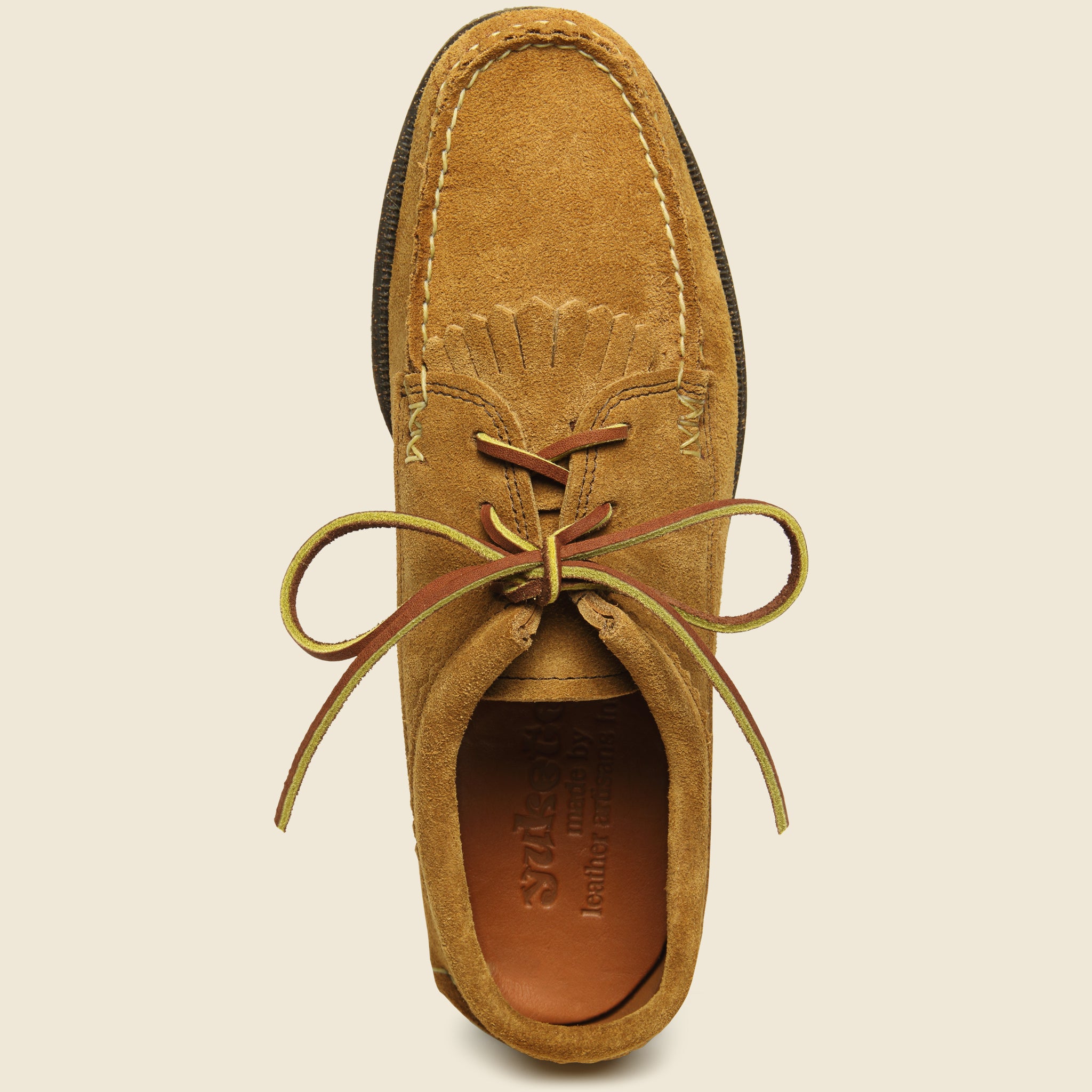 Yuketen, Blucher Shoe with Kiltie Camp Sole - Brown