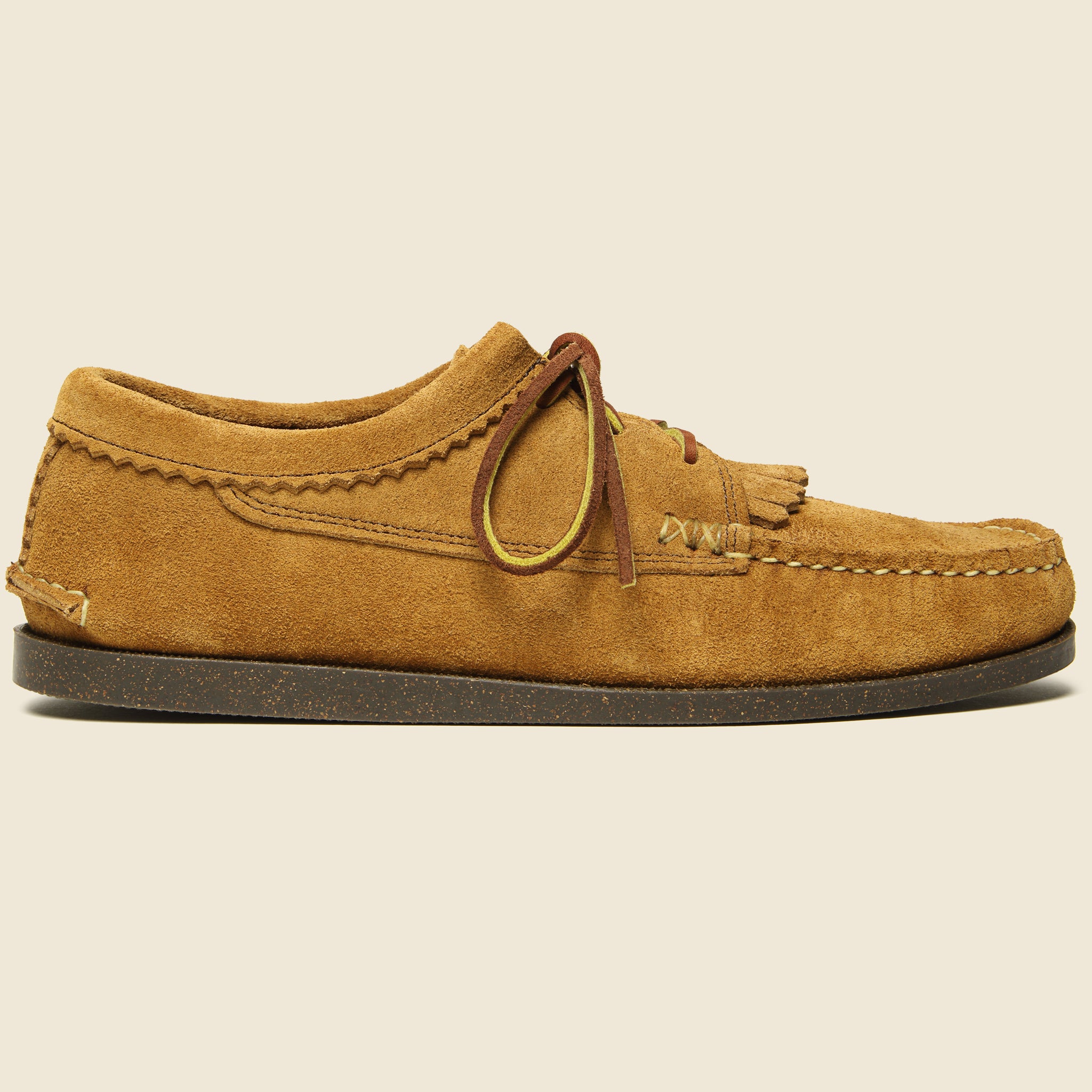 Yuketen, Blucher Shoe with Kiltie Camp Sole - Brown