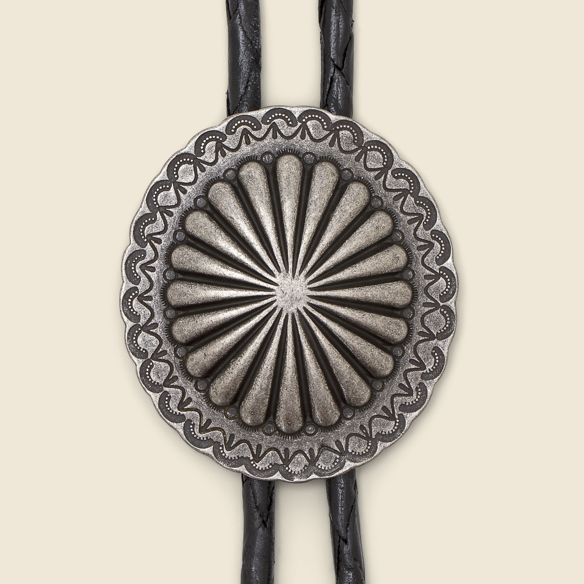 RRL, Bolo Tie - Black/Silver