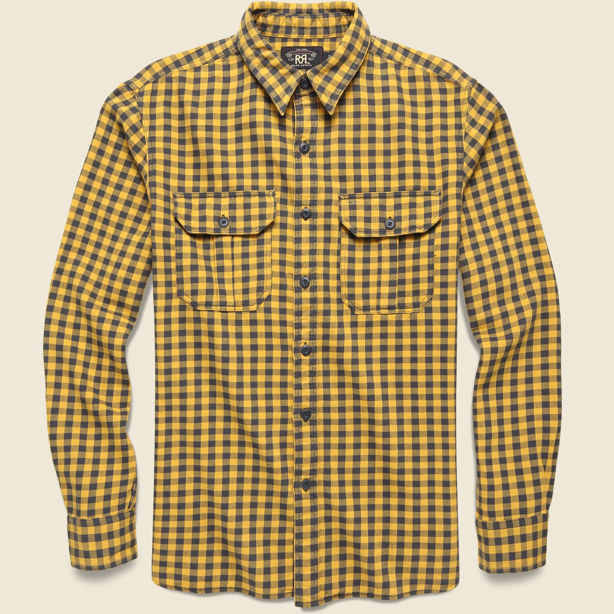 RRL, Bonneville Western Shirt - Yellow/Black