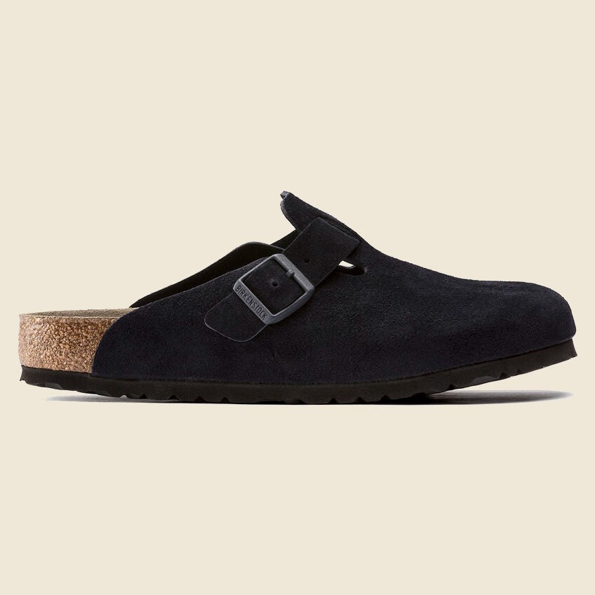 Birkenstock, Boston Suede Clog - Midnight