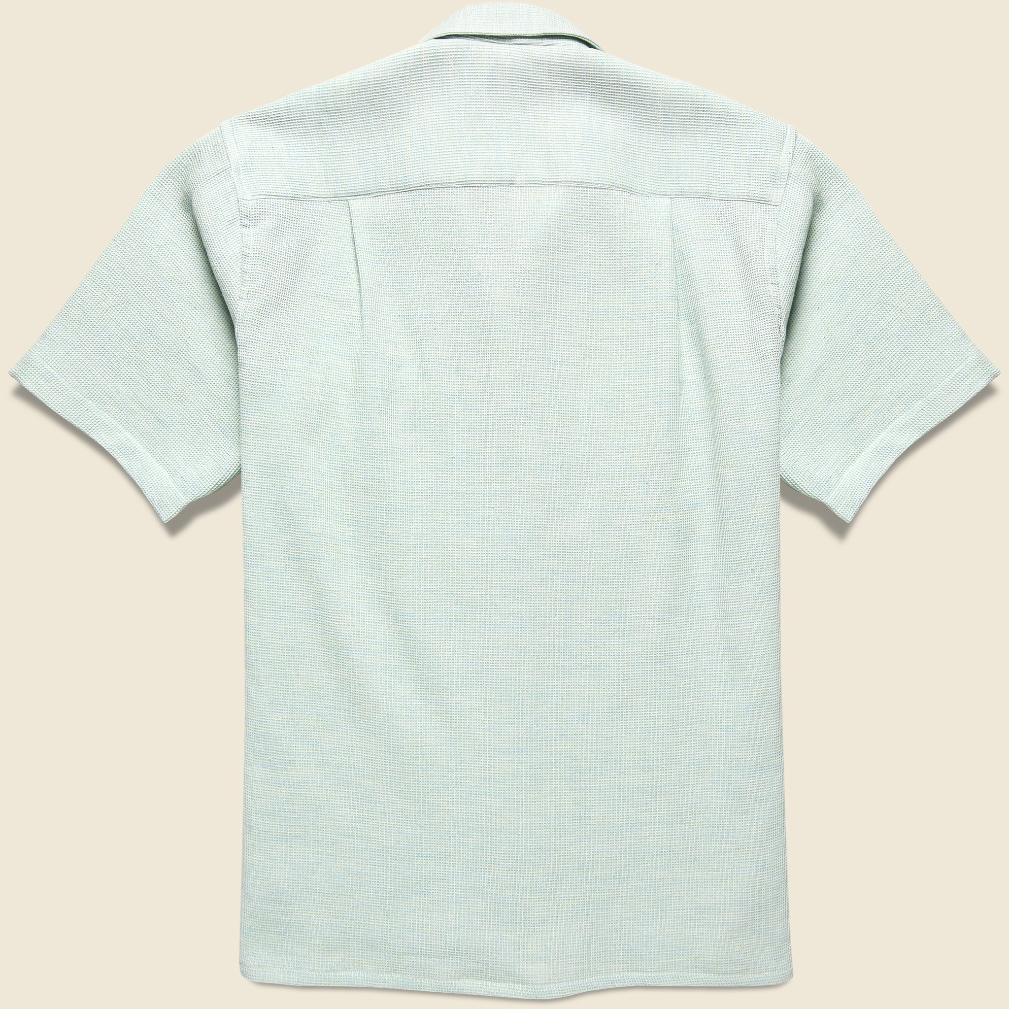 Gitman Vintage, Botanic Dyed Dobby Shirt - Seafoam