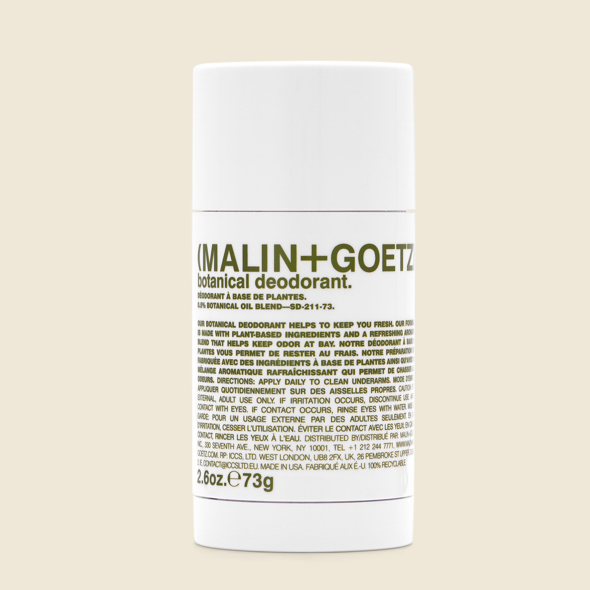 Malin + Goetz, Botanical Deodorant