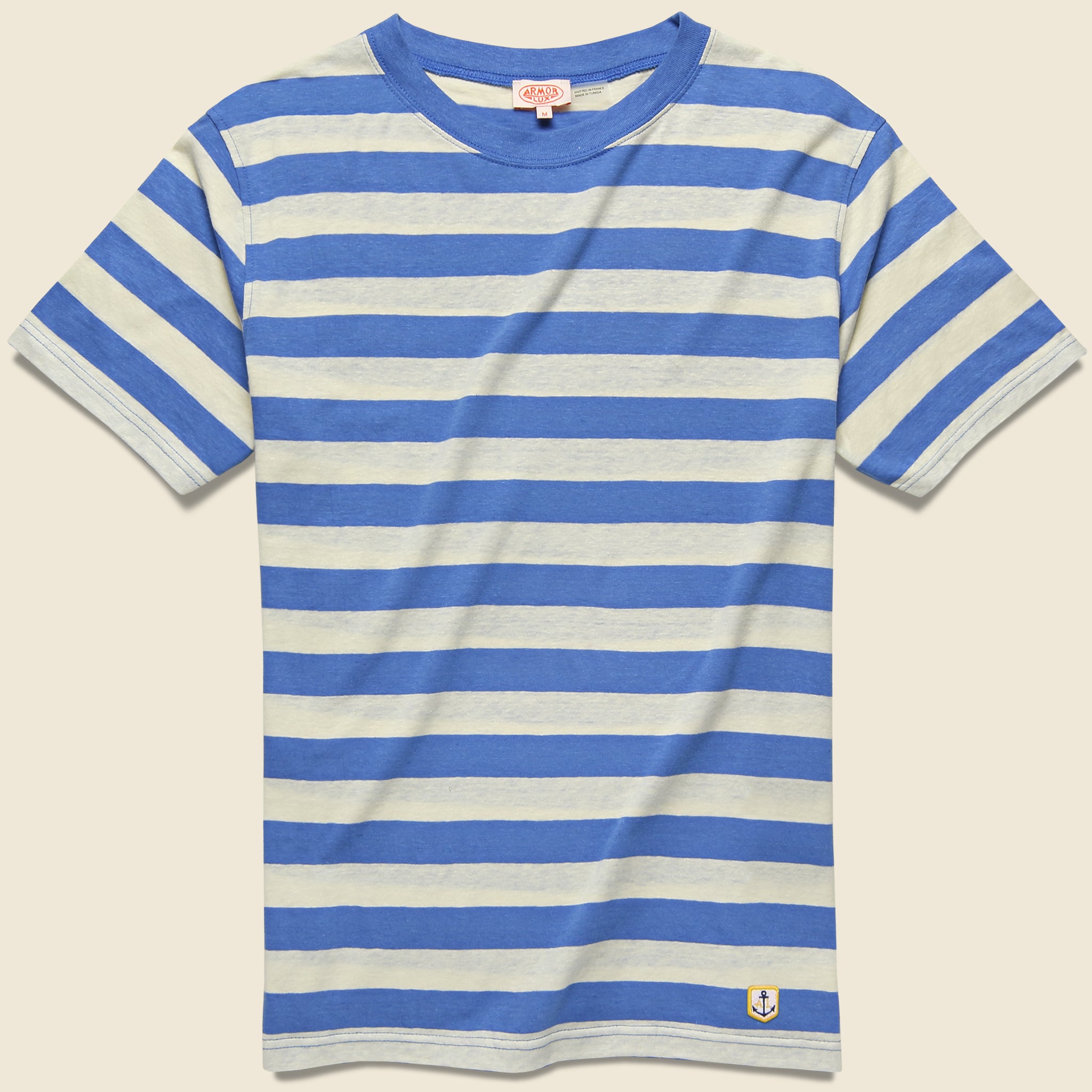 Armor Lux, Breton Stripe Tee - Blue