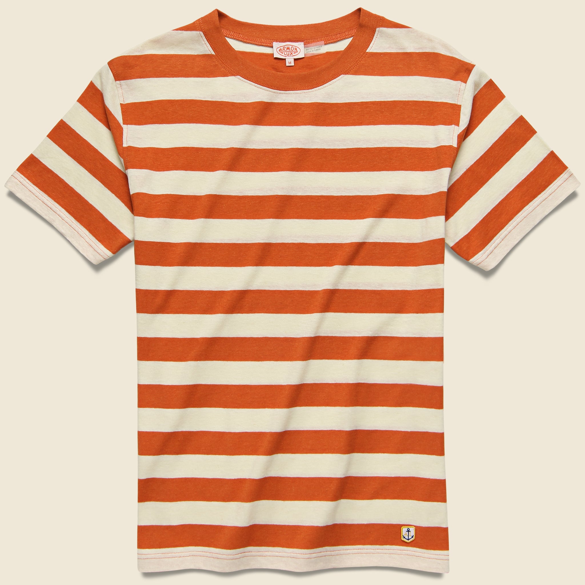 Armor Lux, Breton Stripe Tee - Orange