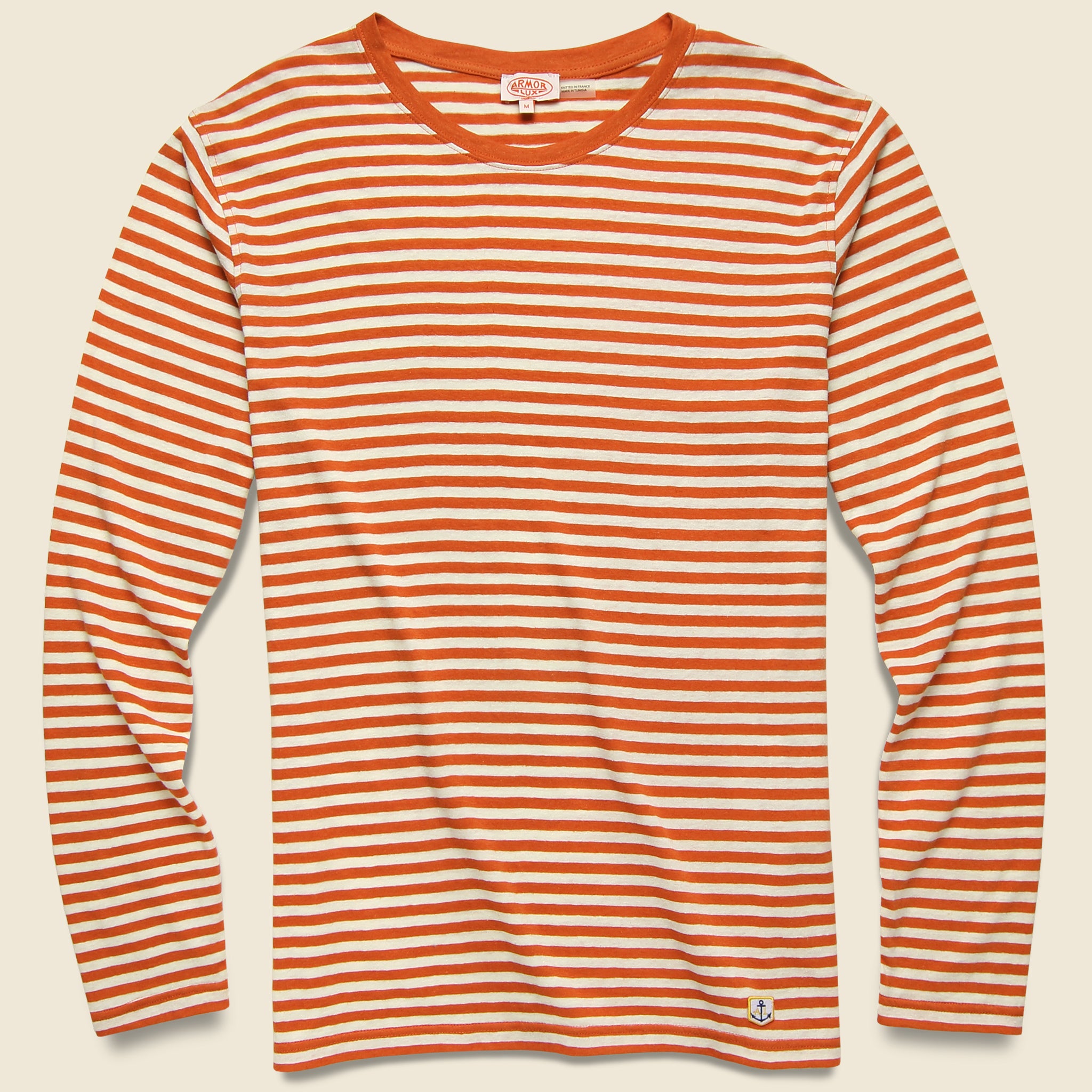 Armor Lux, Breton Stripe Tee - Orange