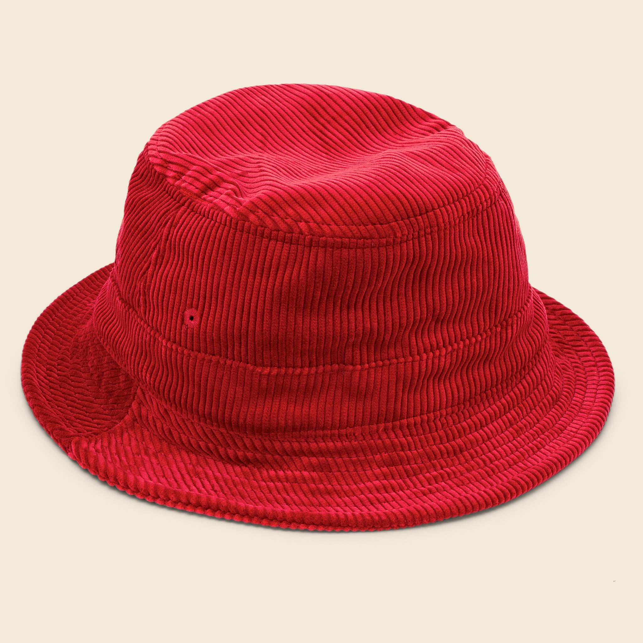 Universal Works, Brisbane Cord Bucket Hat - Red