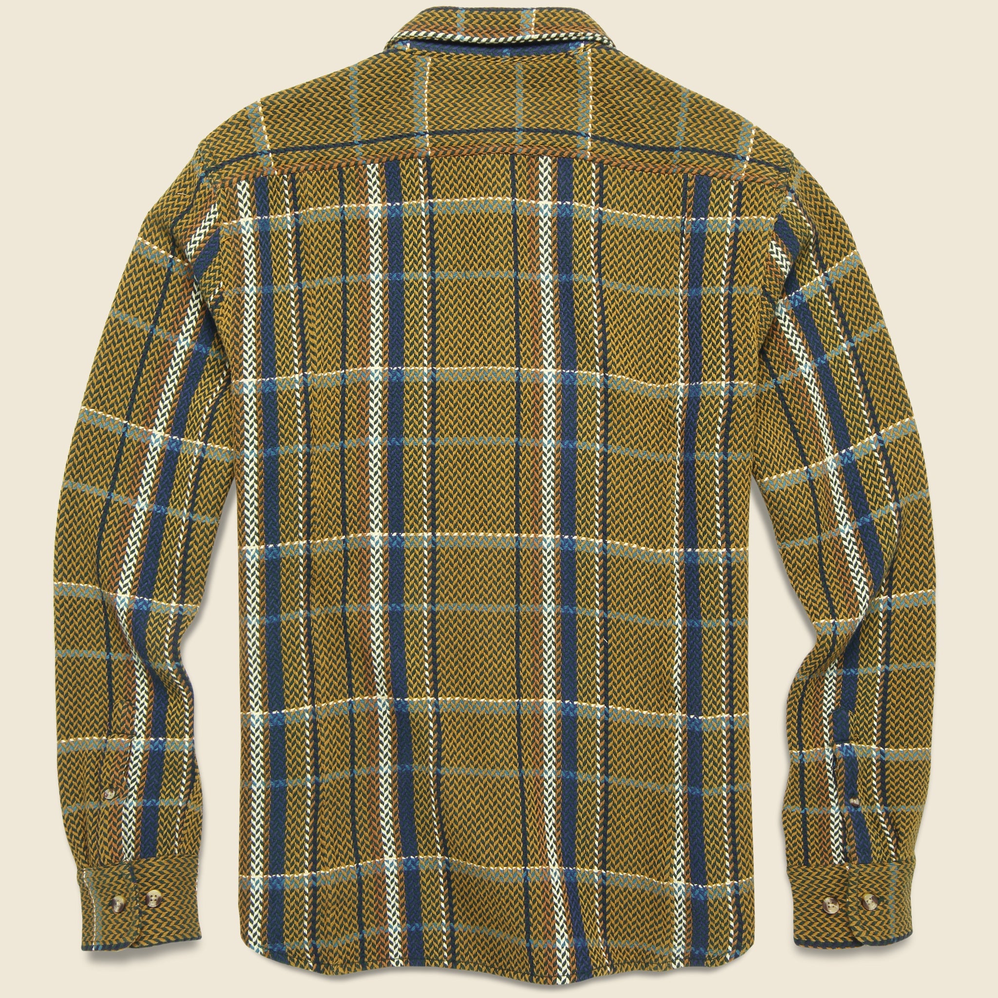 Corridor, Brook Trout Acid Plaid Shirt - Brown/Blue