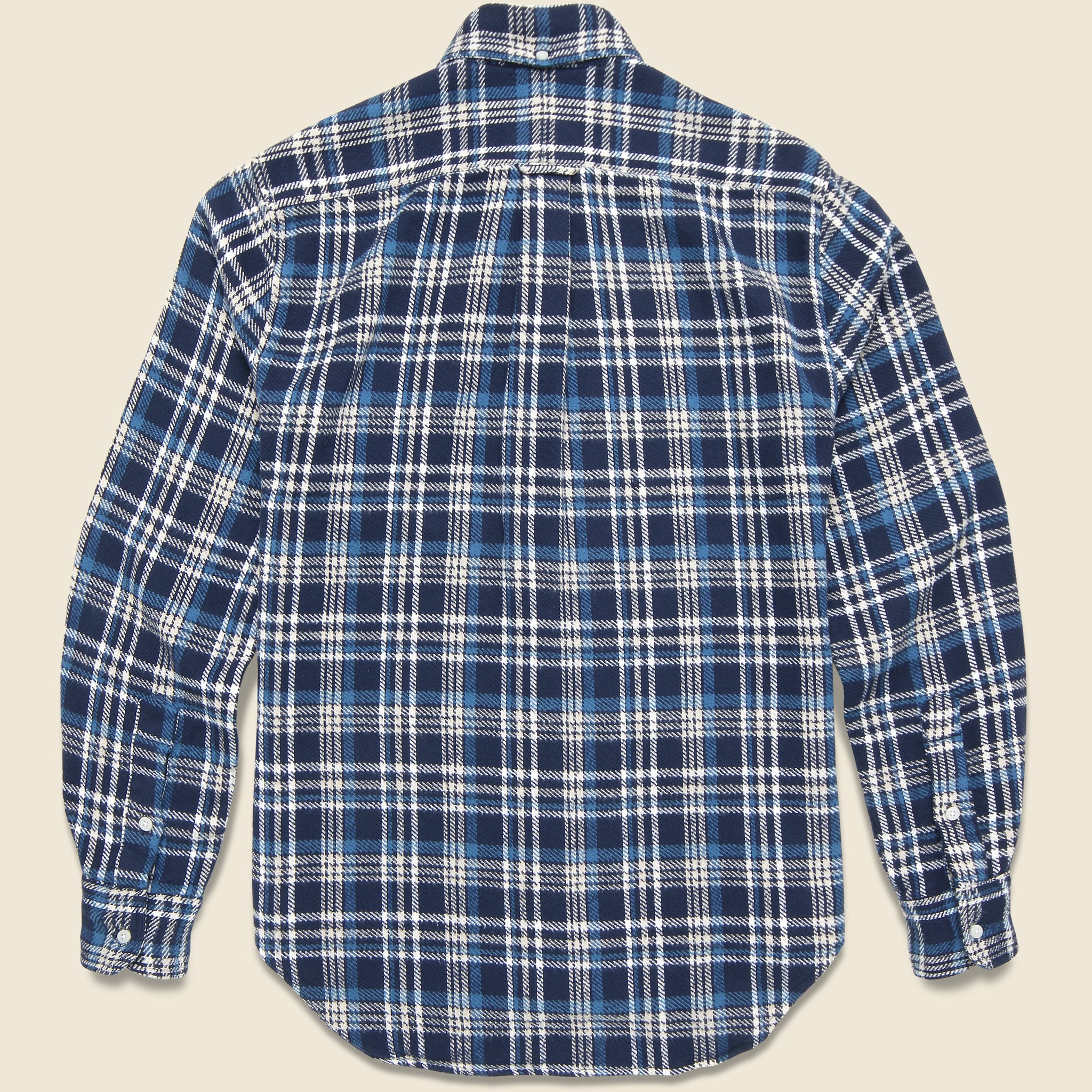 Gitman Vintage, Brushed Triple Yarn Flannel - Navy