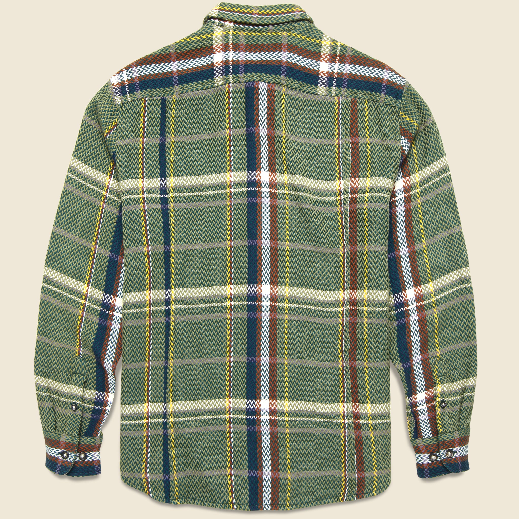 Corridor, Cabin Acid Plaid Shirt - Green/Brown