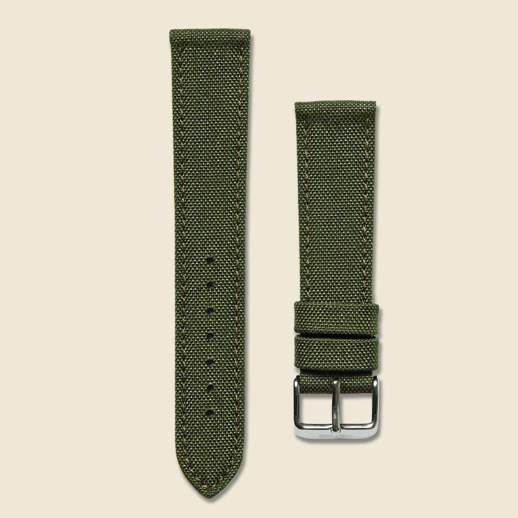 Weiss Watch Co, Canvas Watch Band - Olive