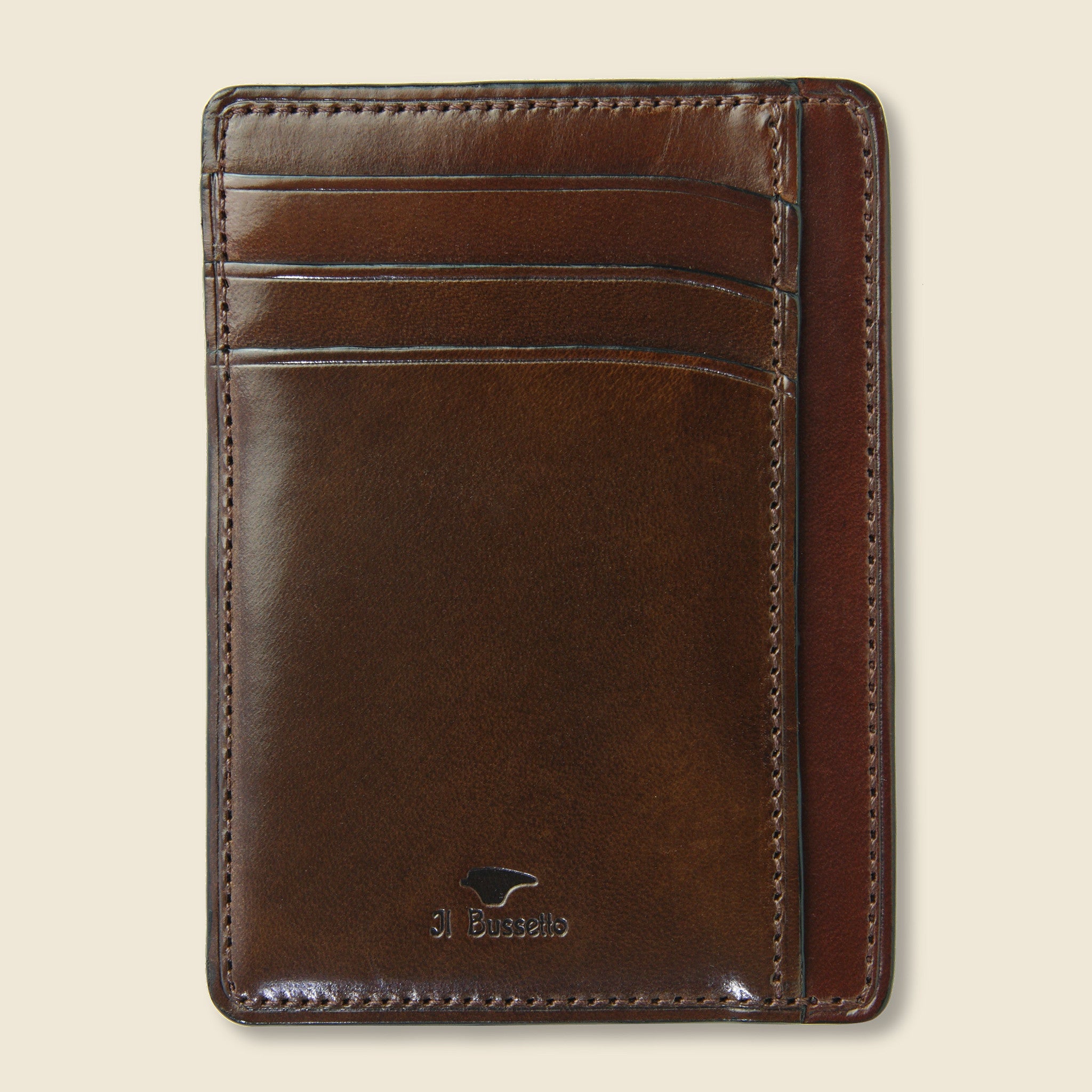 Il Bussetto, Card and Document Case - Dark Brown