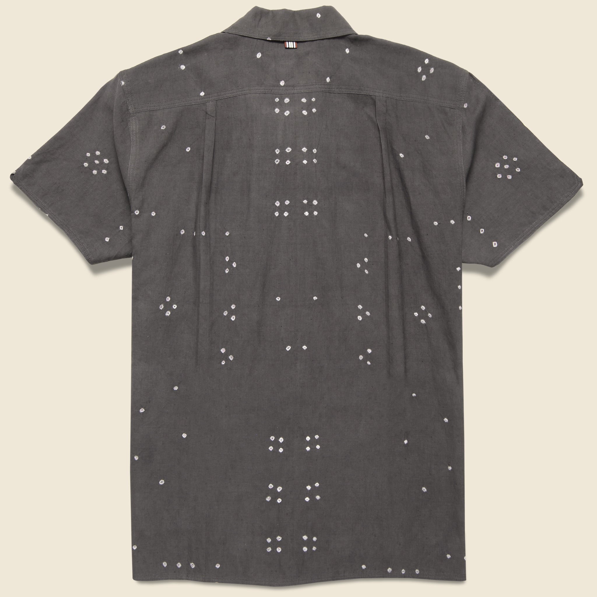 Kardo, Chintan Bandhani Dot Shirt - Charcoal