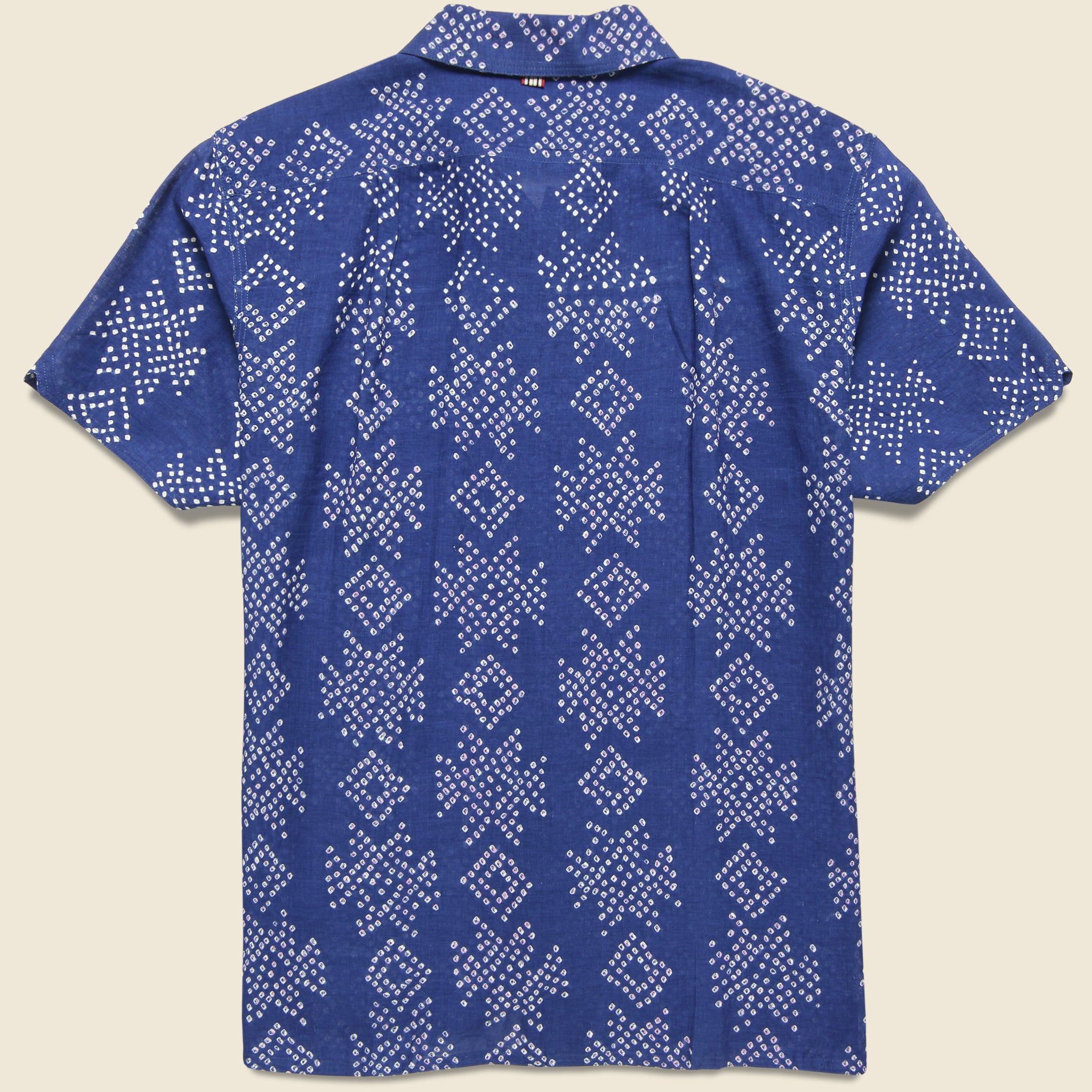 Kardo, Chintan Bandhani Geo Dot Shirt - Indigo