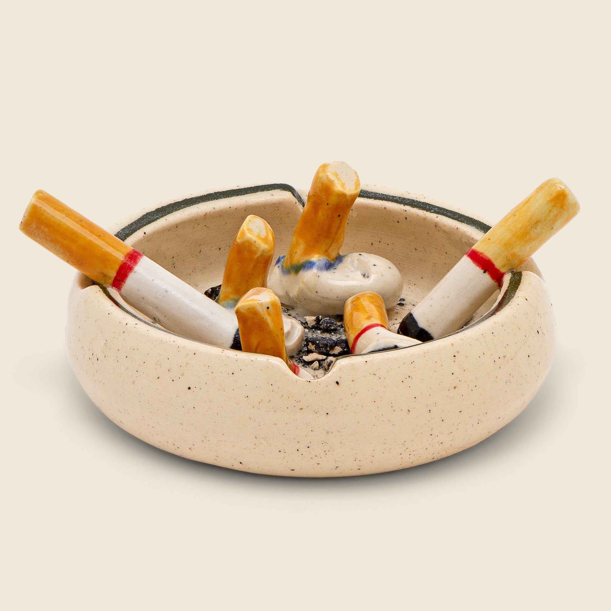 Home, Cigarette Ashtray - White