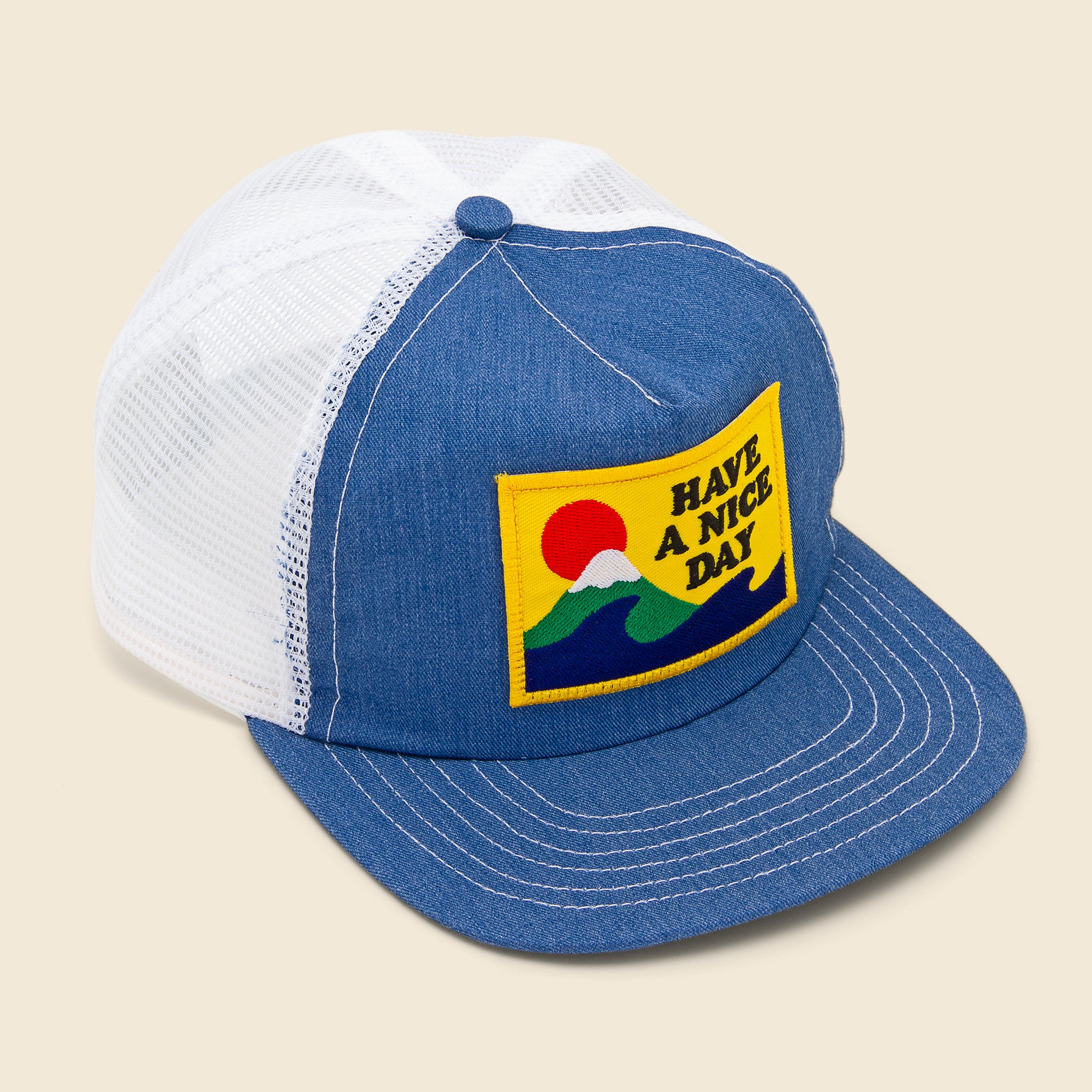 Battenwear, Club Cap - Denim/White