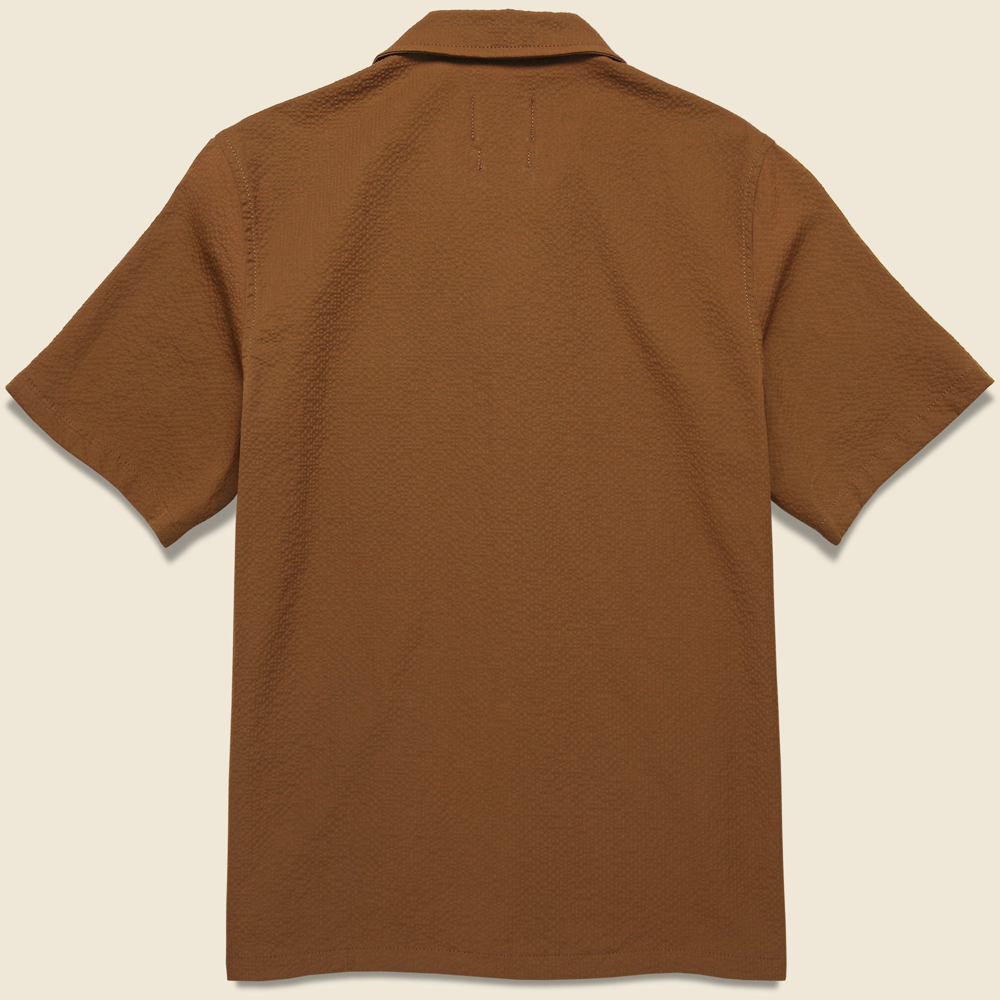 Howlin, Cocktail Seersucker Shirt - Walnut