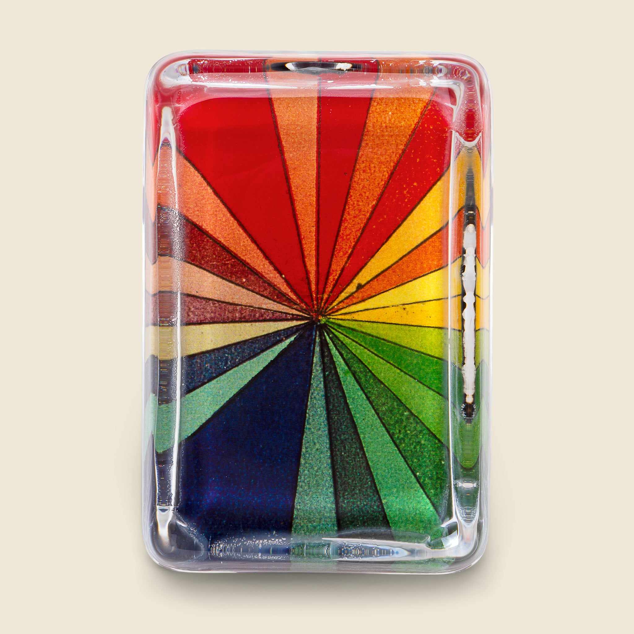 John Derian, Color Wheel Rectangle Paperweight