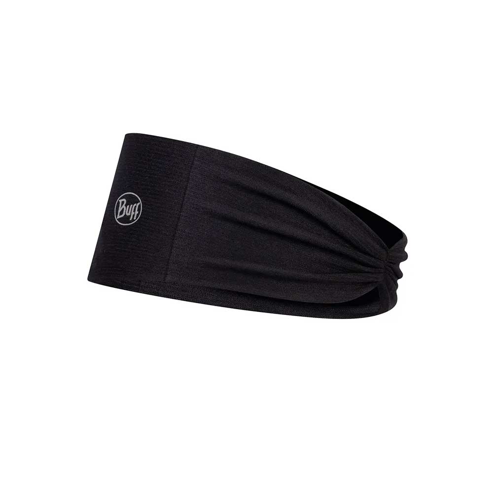 Buff, CoolNet UV Slim Headband - Solid Black