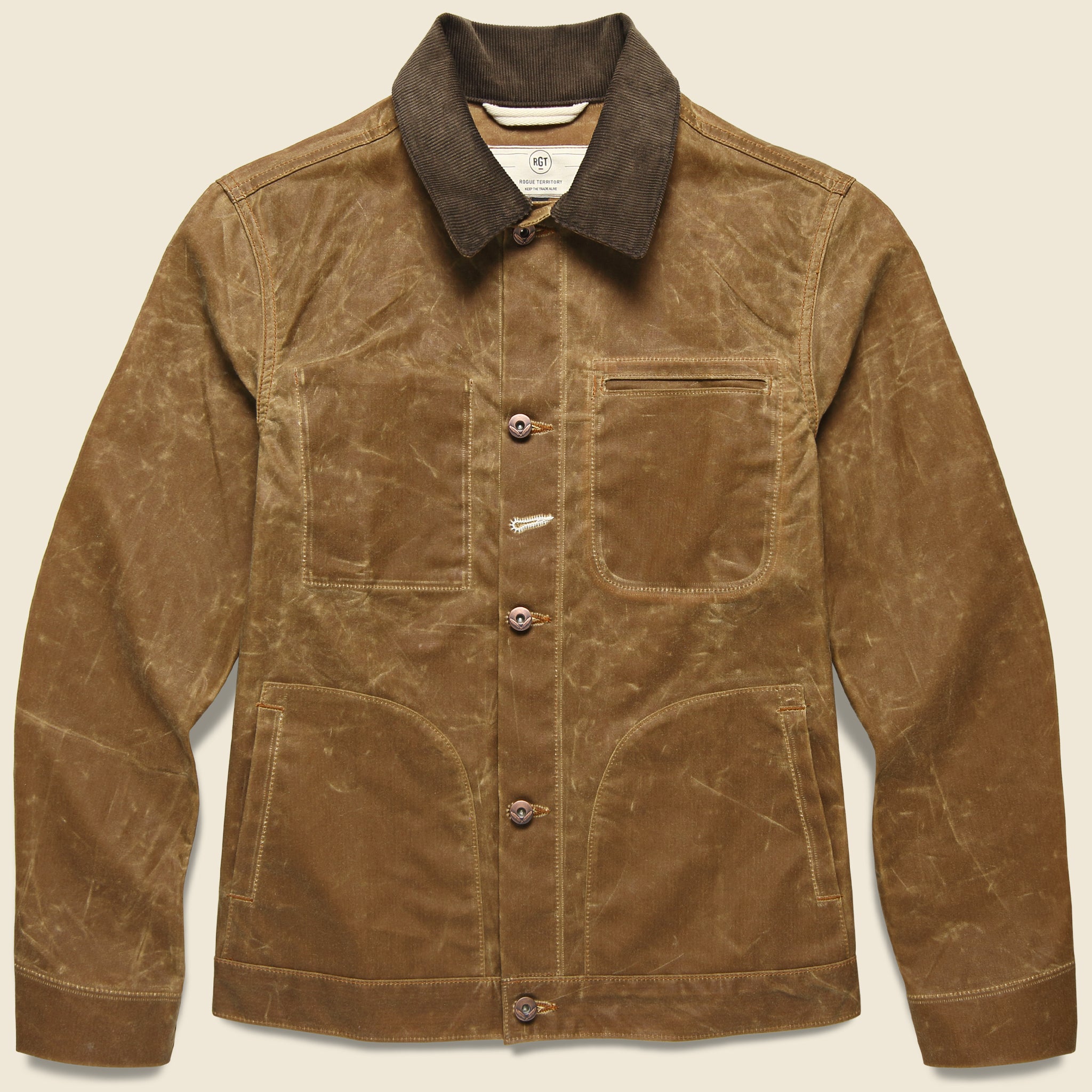 Rogue Territory, Cord Collar Supply Jacket - Whiskey