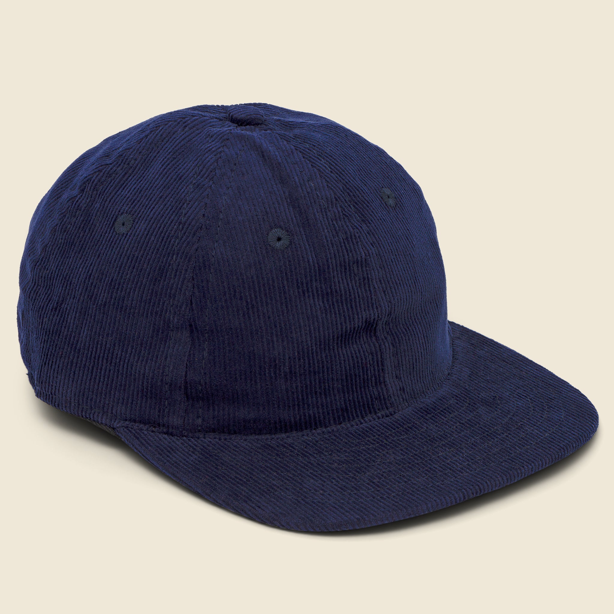 Save Khaki, Corduroy Baseball Cap - Navy