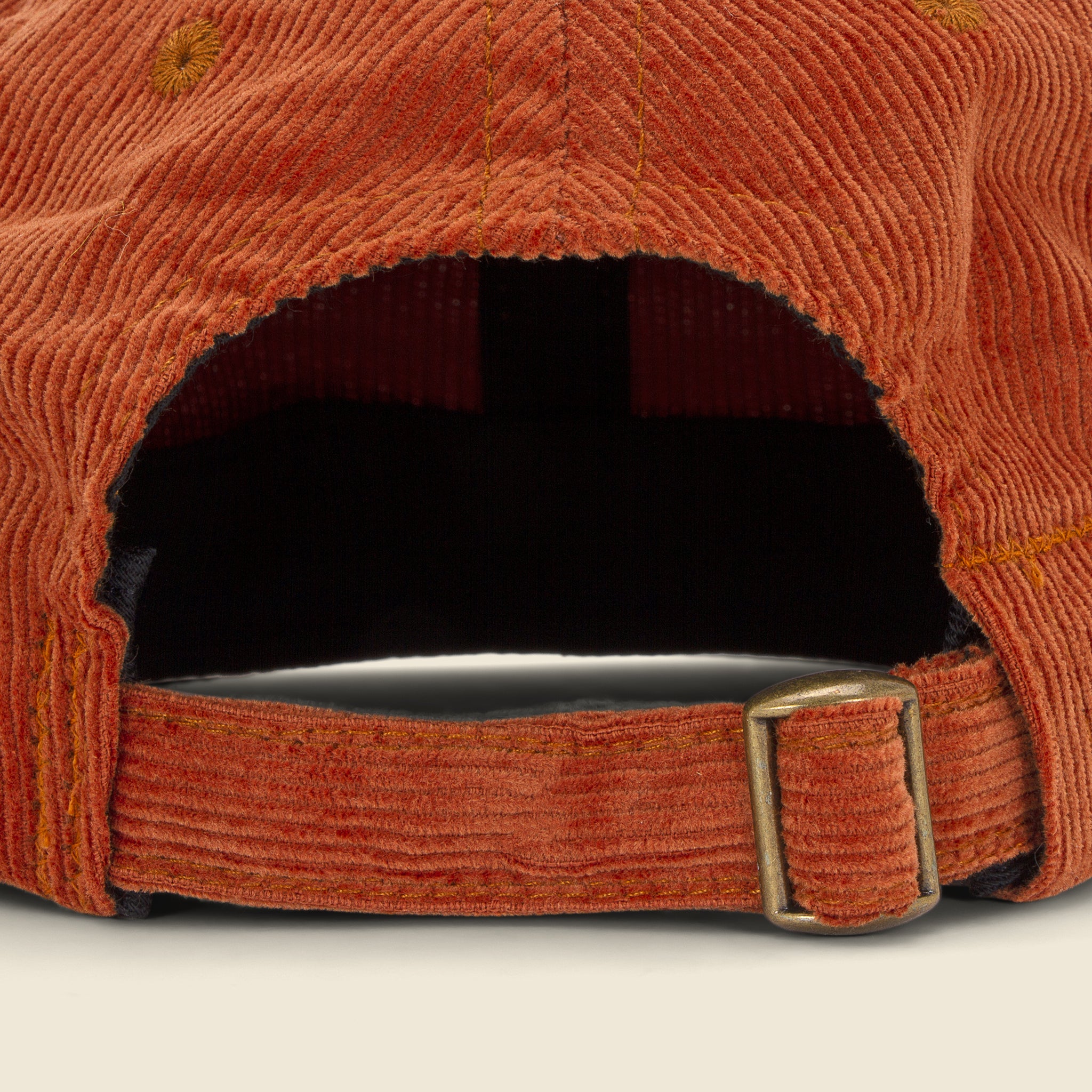 Save Khaki, Corduroy Baseball Cap - Rust