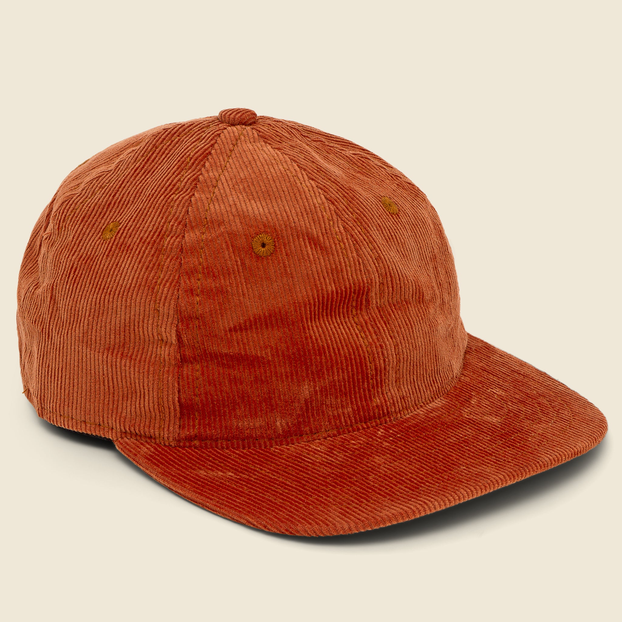 Save Khaki, Corduroy Baseball Cap - Rust