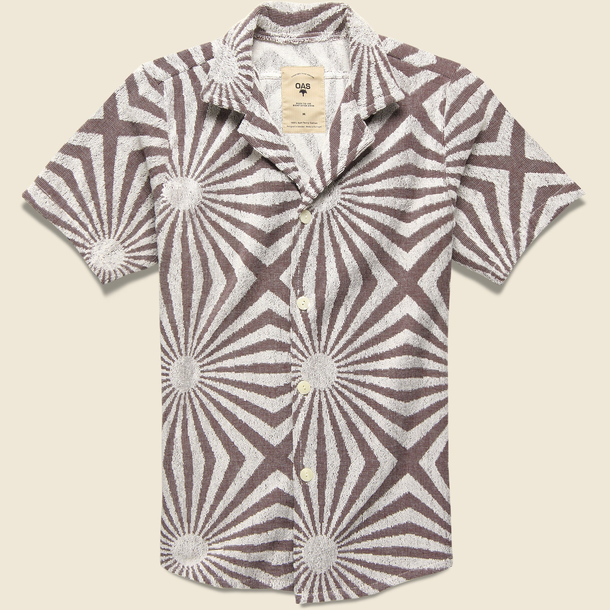 OAS, Cortado Terry Shirt - Brown/Cream