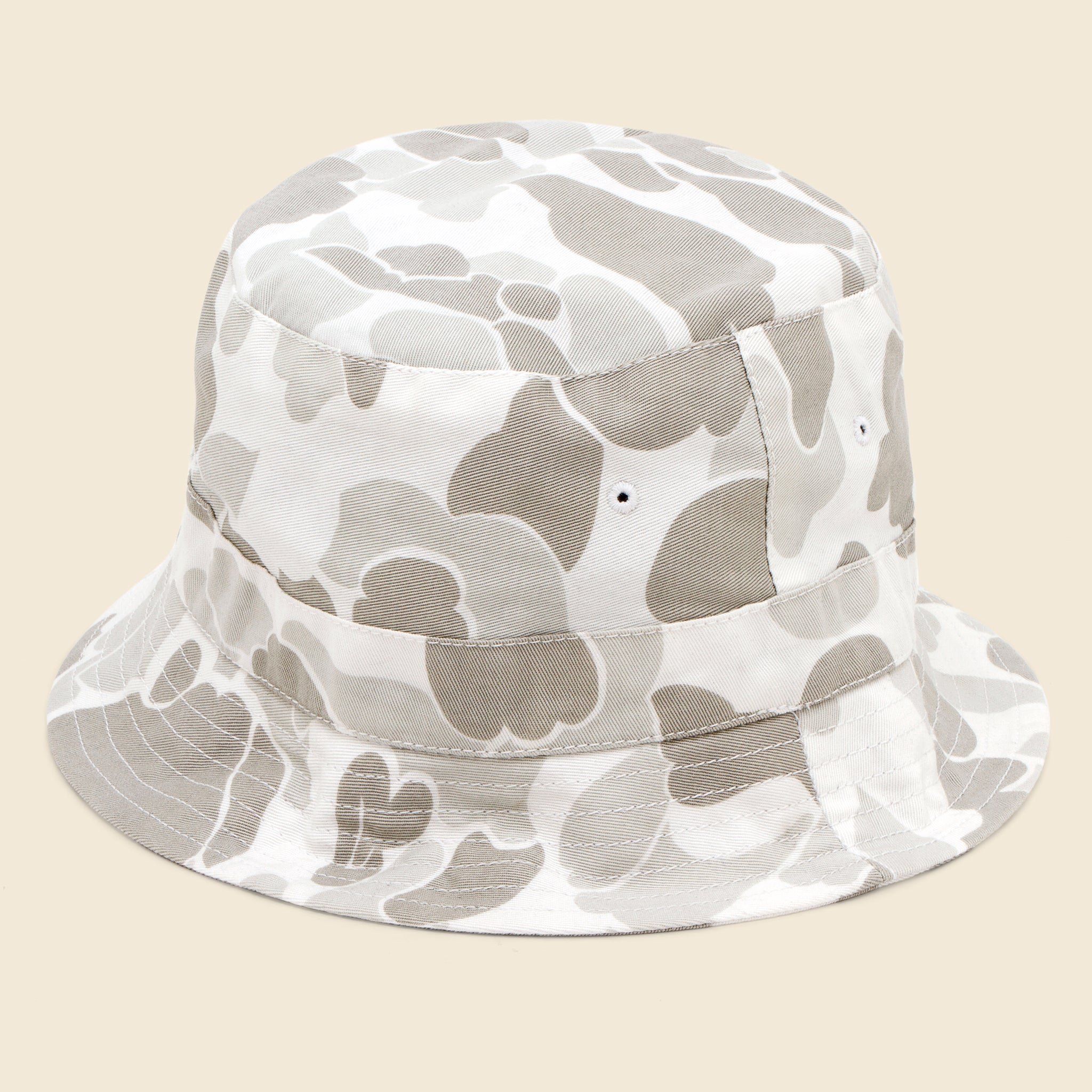 Universal Works, Cotton Camo Bucket Hat - Ecru