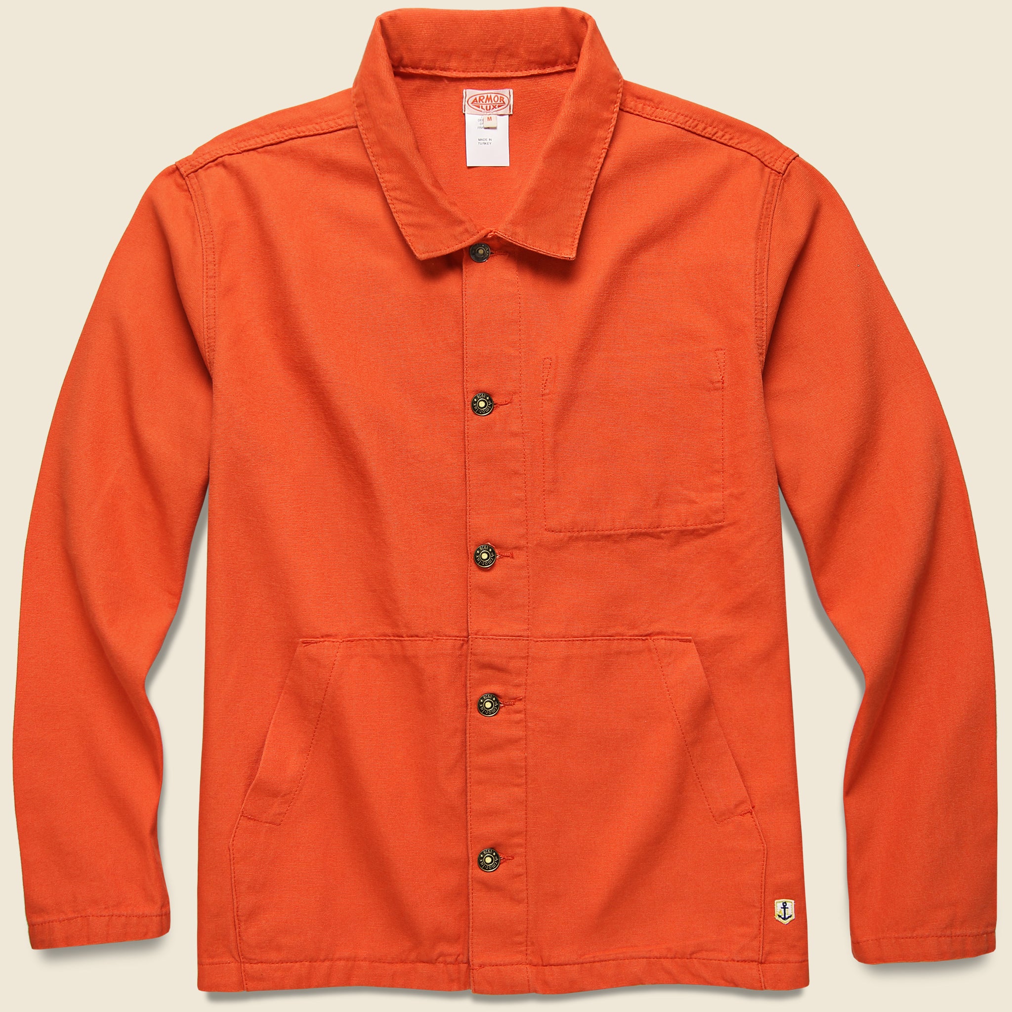 Armor Lux, Cotton Chore Coat - Orange