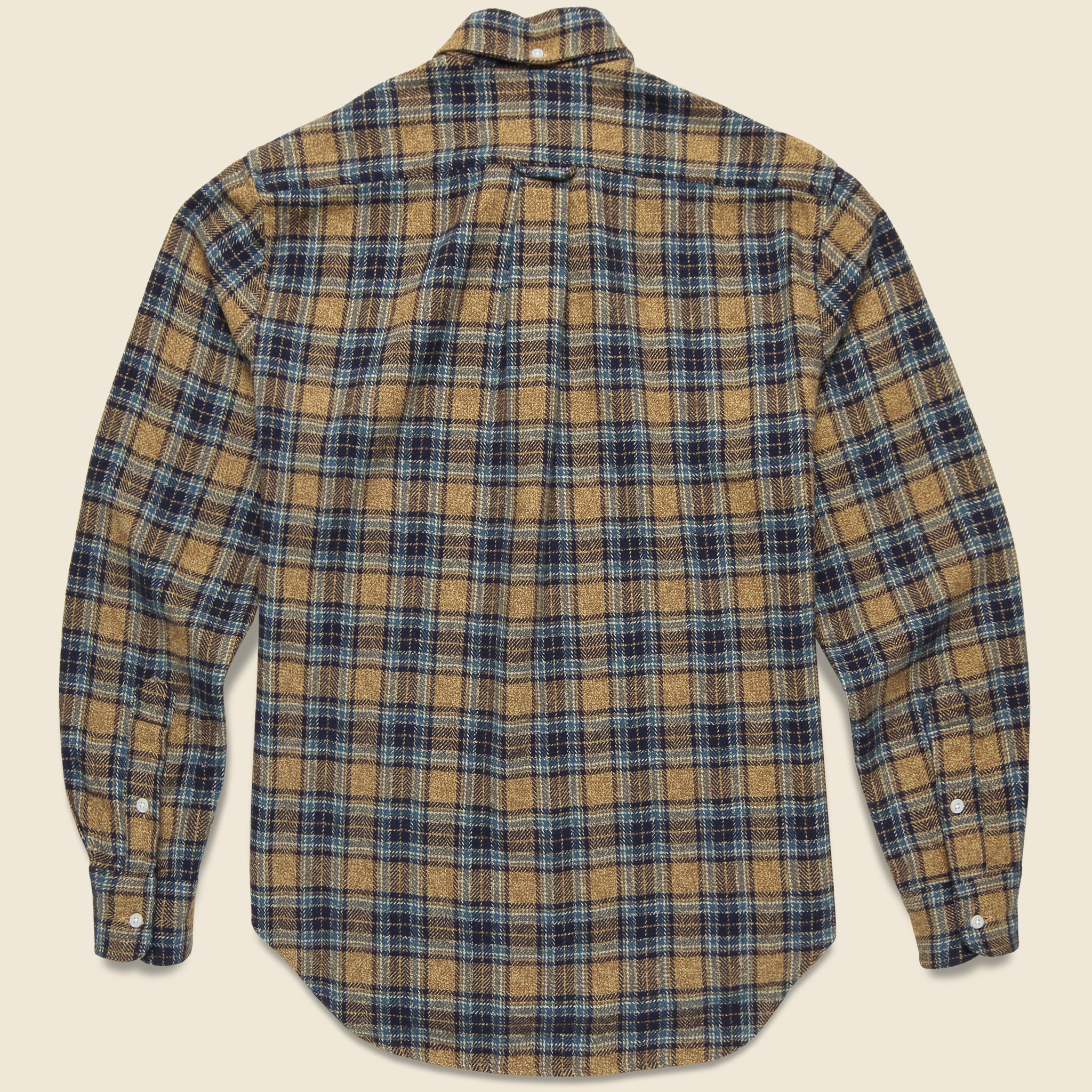 Gitman Vintage, Cotton Tweed Check Flannel - Tan