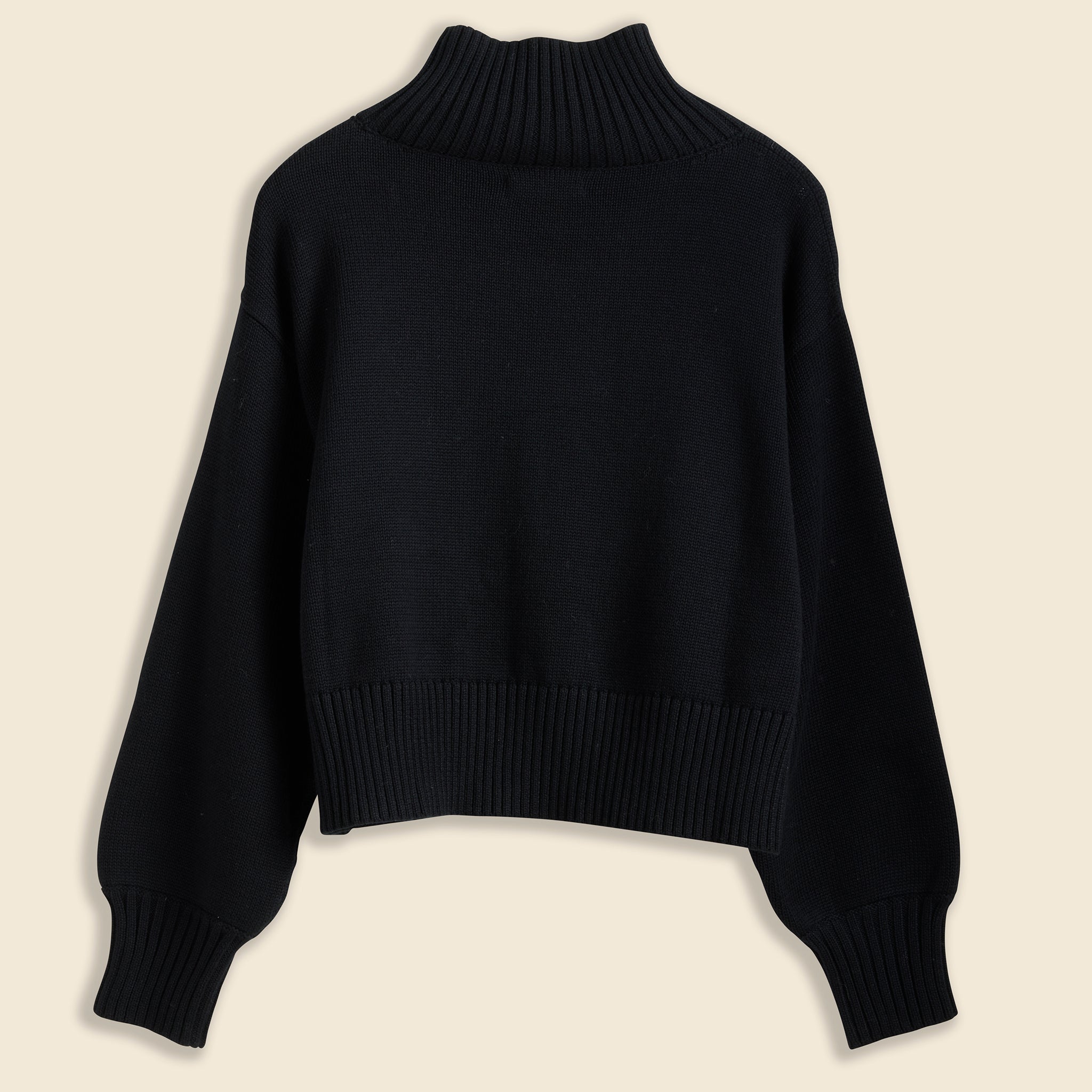 First Rite, Crop Turtleneck - Black