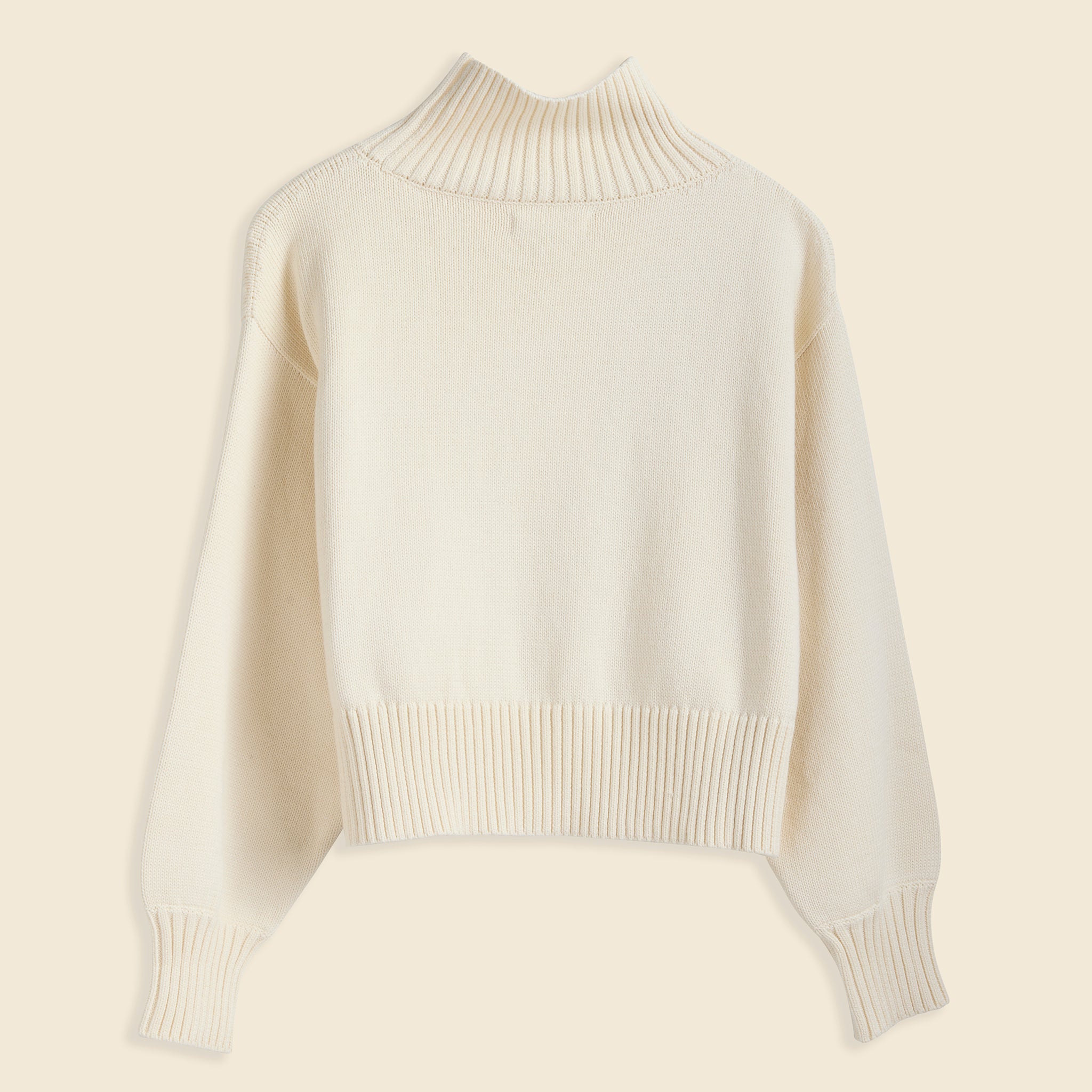 First Rite, Crop Turtleneck - Ivory