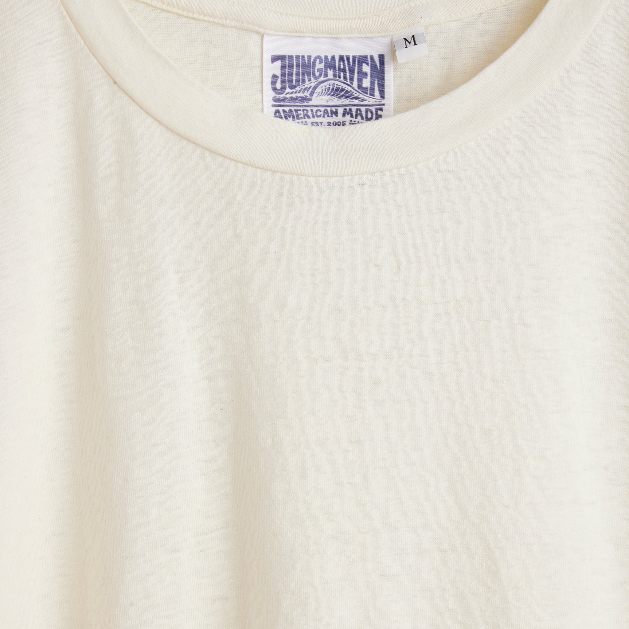 Jungmaven, Cropped Lorel Tee - White