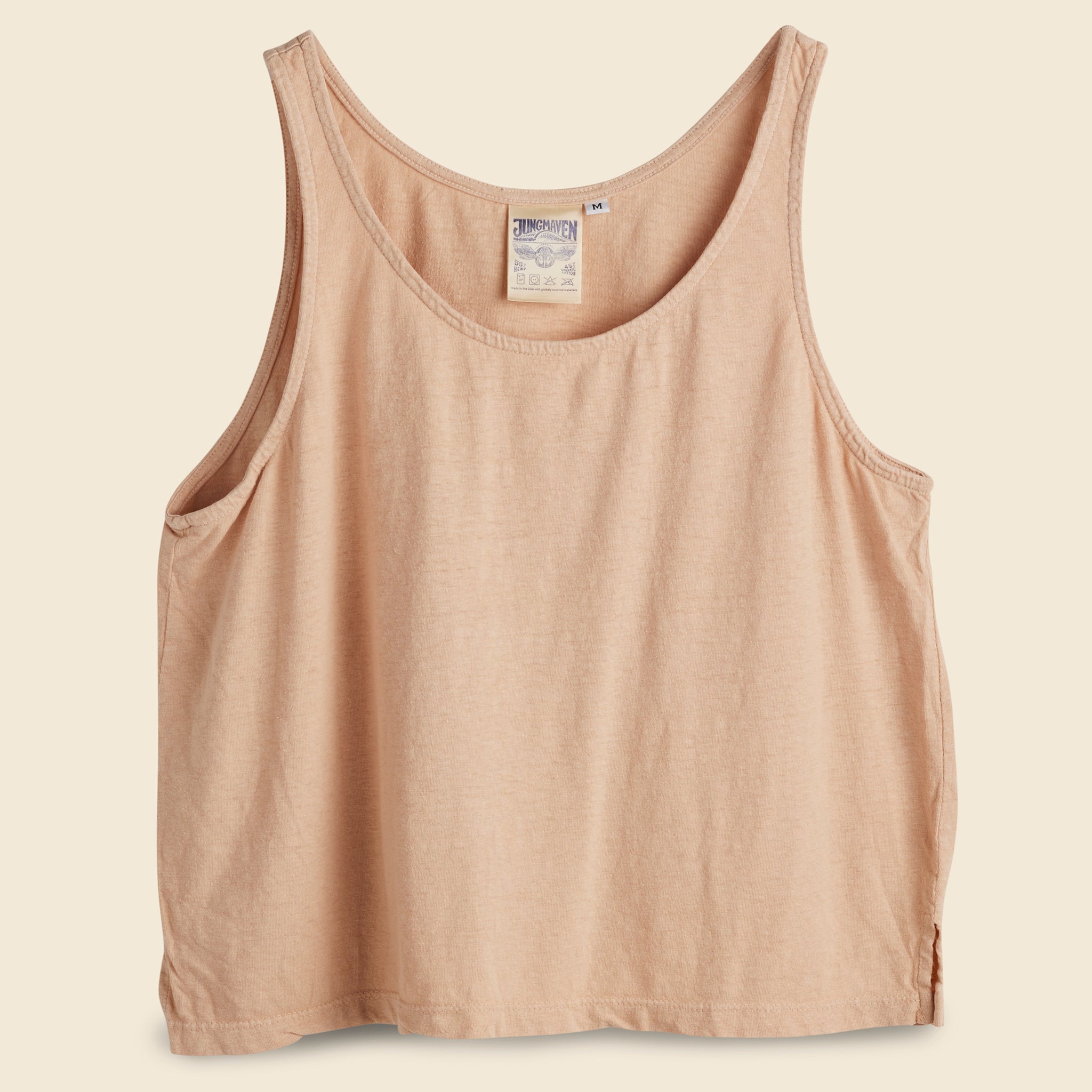 Jungmaven, Cropped Tank - Dusty Pink