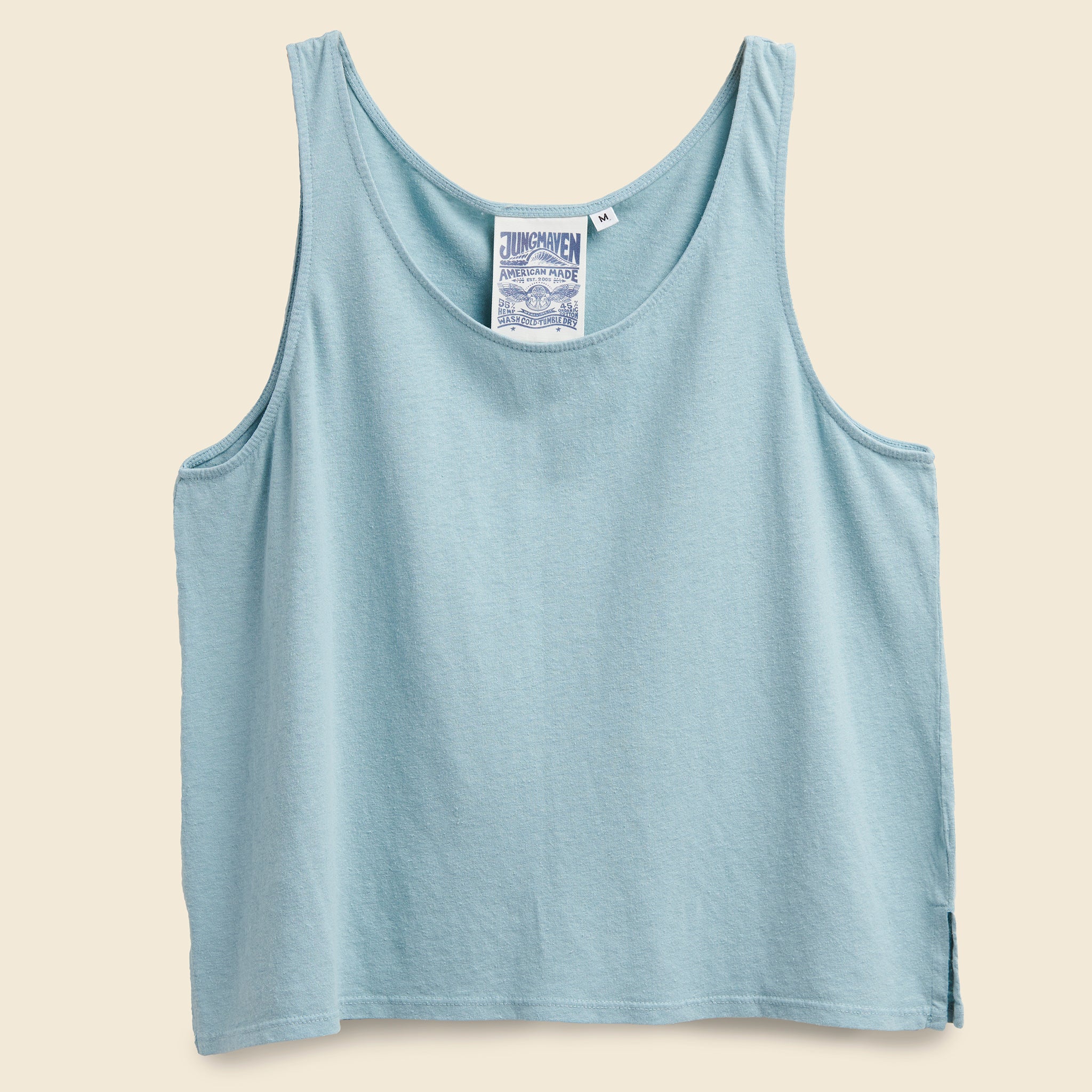 Jungmaven, Cropped Tank - Ether Blue