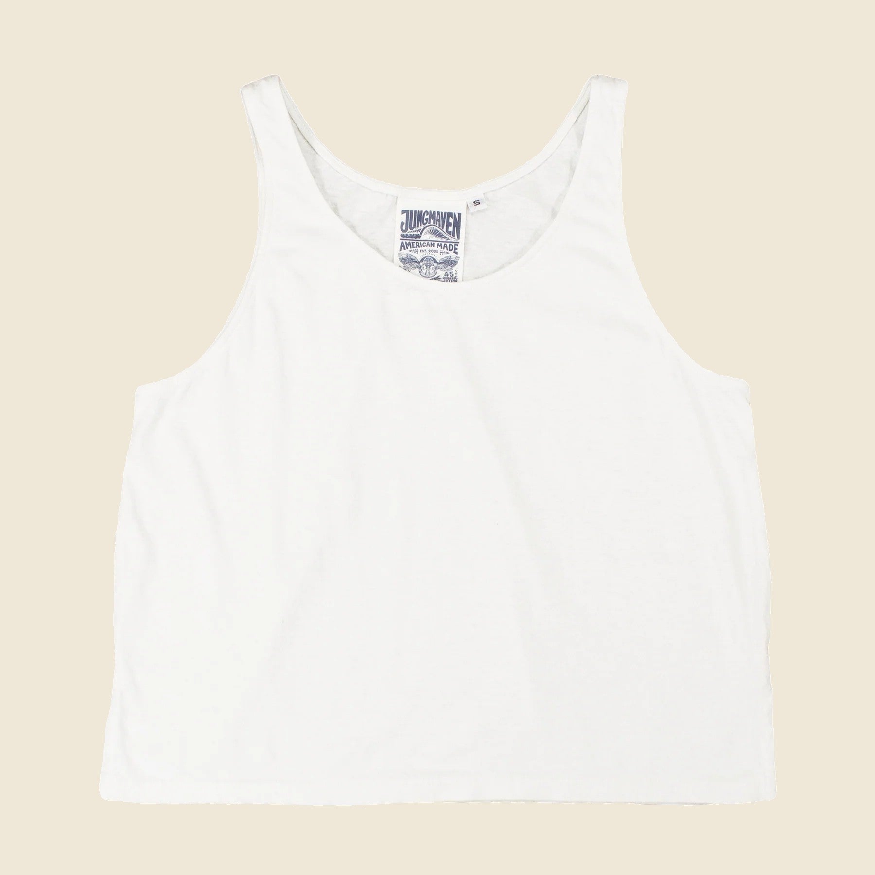 Jungmaven, Cropped Tank - Washed White